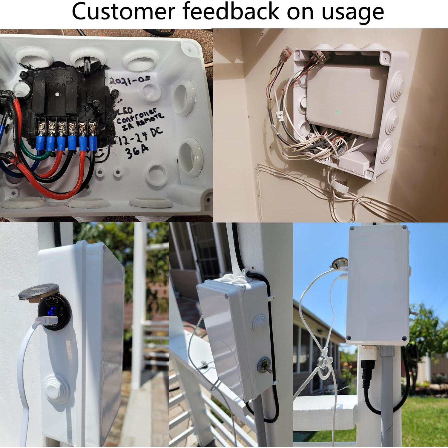 Caja Impermeable para Exteriores LuSumtly IP65 100x100x70mm