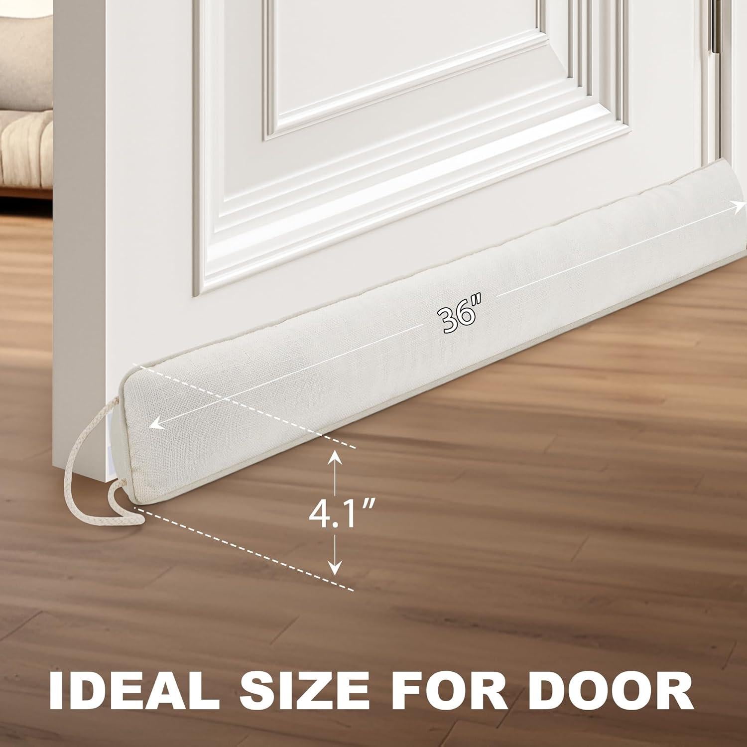 Tapón de Draft UUYUUY 91.44 cm Beige para Puertas y Ventanas