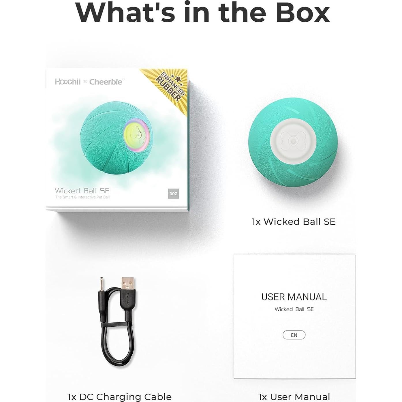 Pelota Interactiva para Perros Hoochii Wicked Ball SE