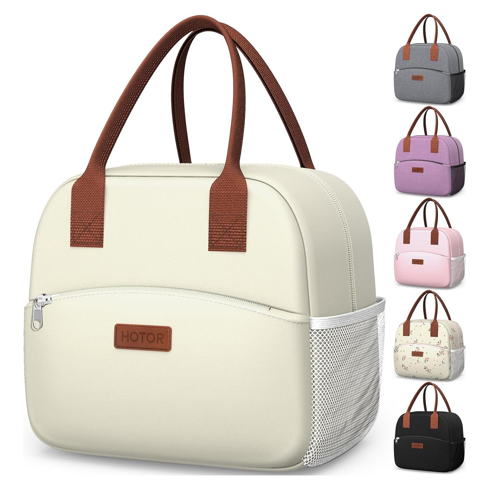 Bolsa de Almuerzo HOTOR Beige 10L Aislada y Resistente