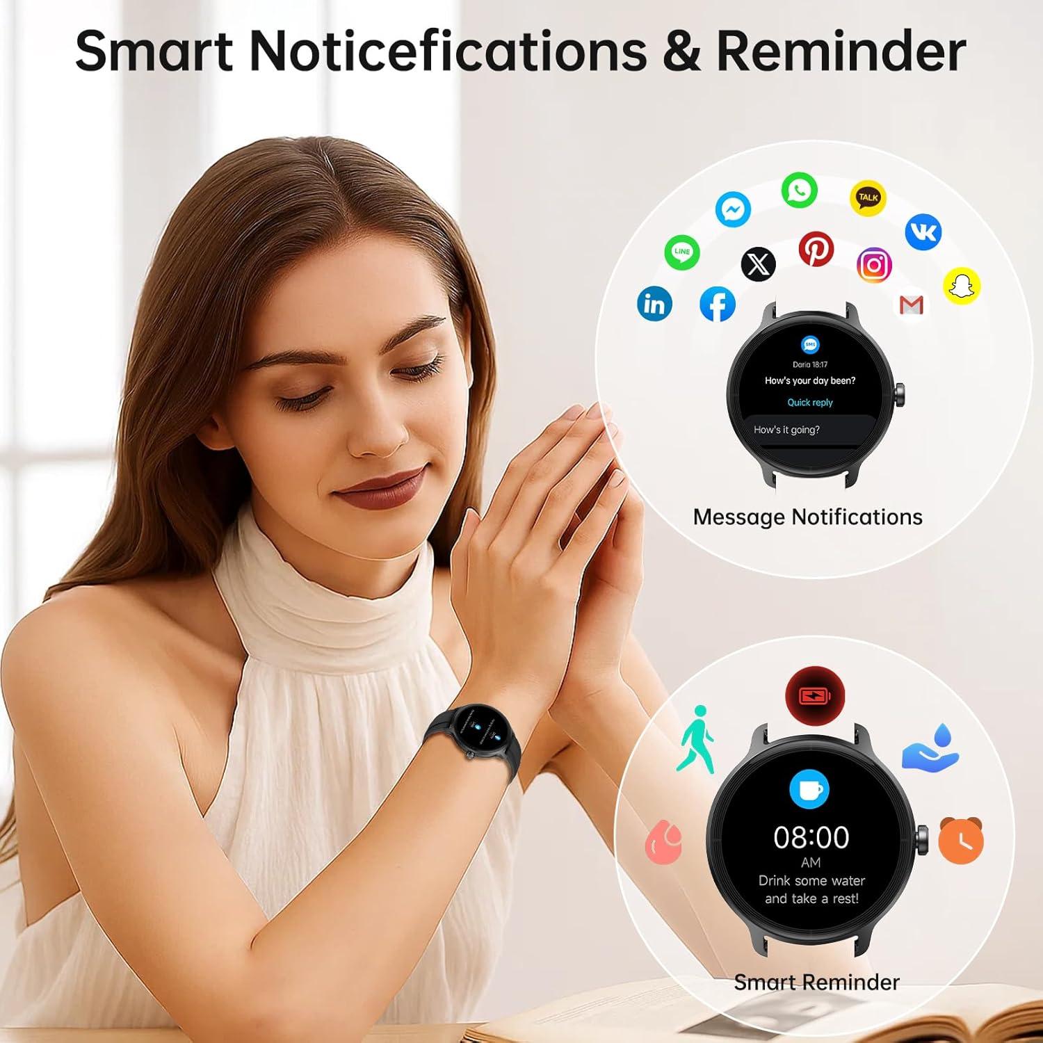 Reloj Inteligente KIBFLE DR03 con Llamadas y Monitoreo de Salud