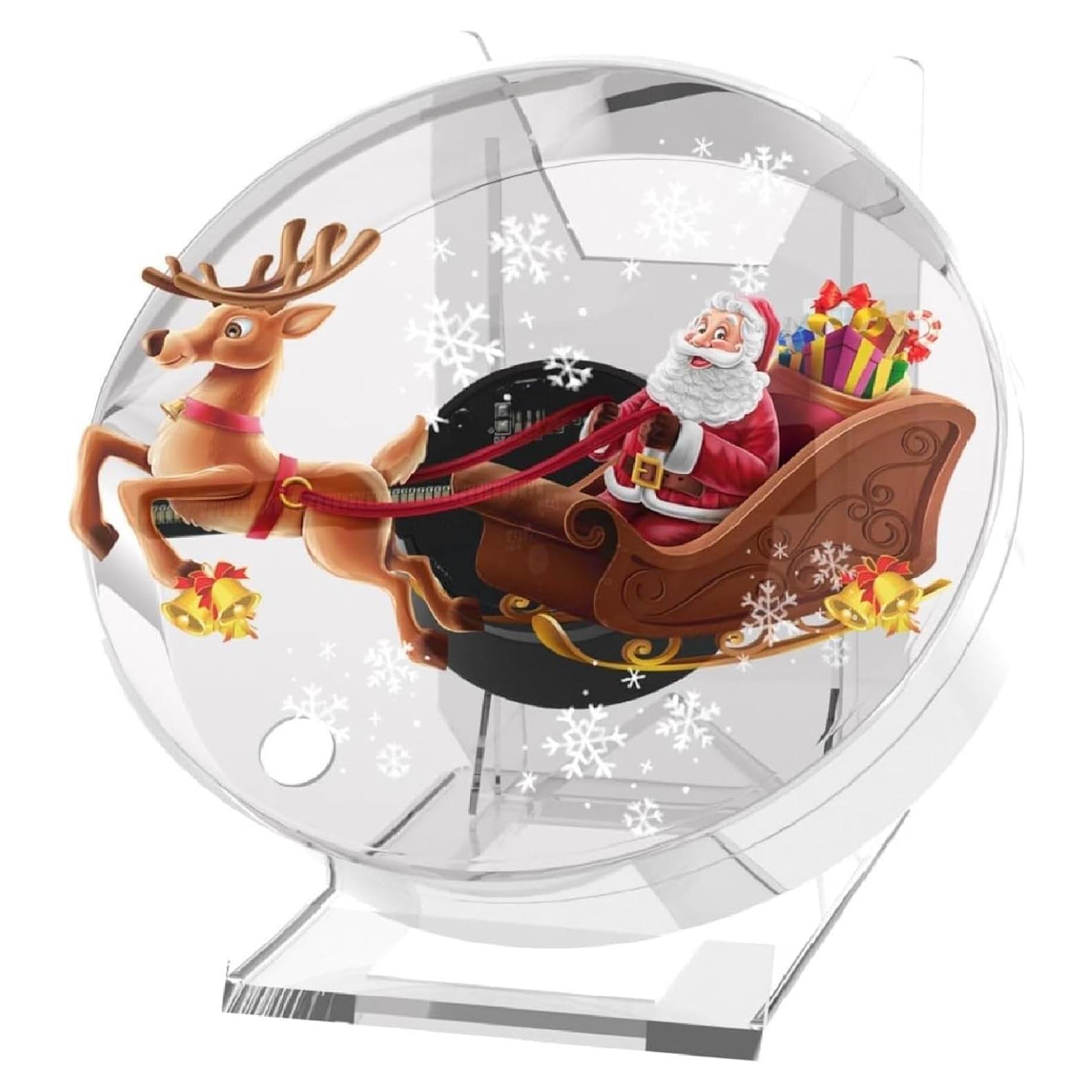 Ventilador Holográfico 3D HAVISIKR 12 cm con Control Remoto