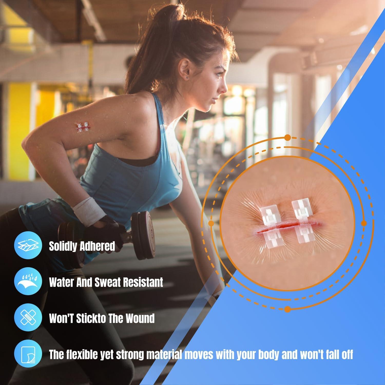 4 Vendajes Mariposa Hons para Cierre de Heridas Sin Suturas