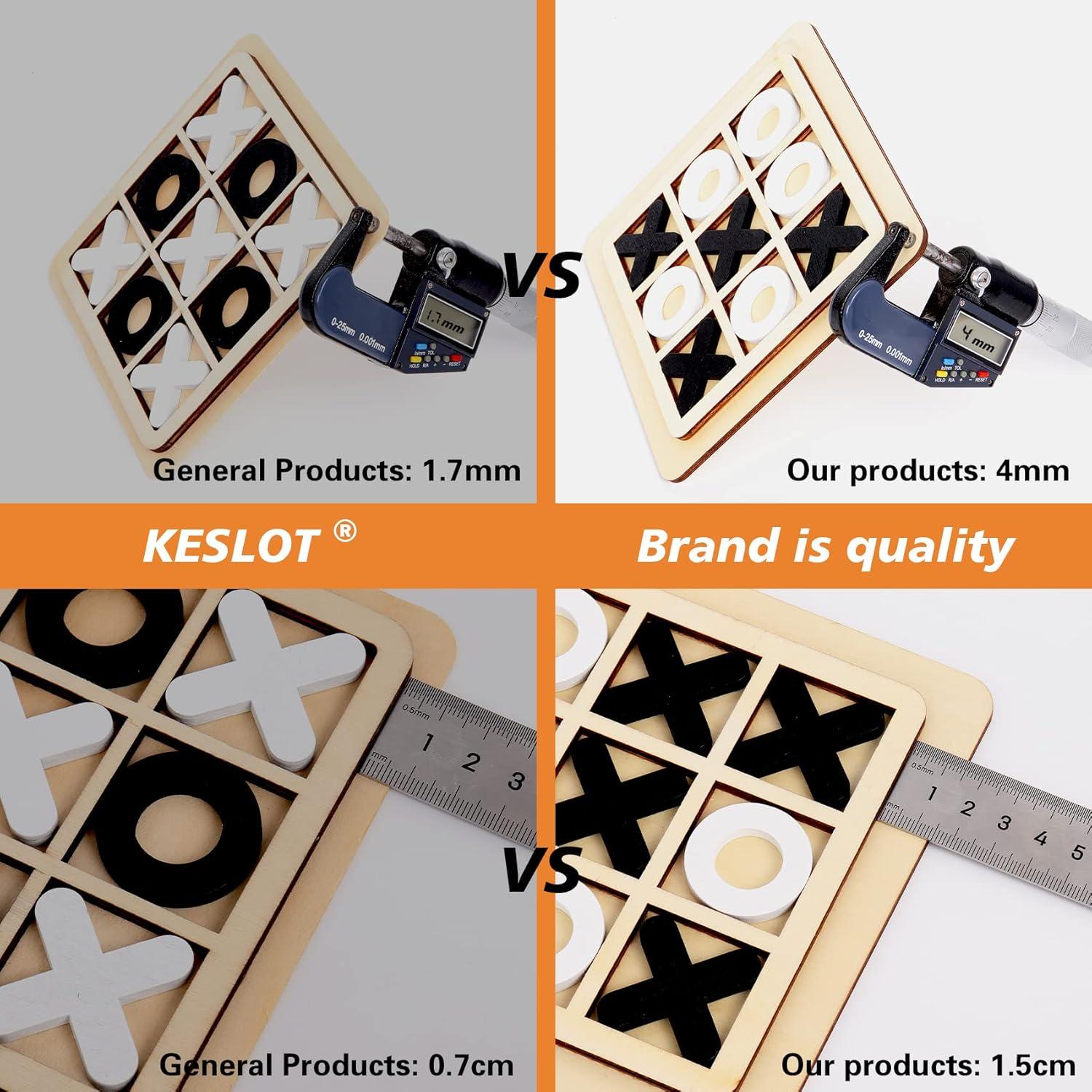 Juego de Tres en Raya de Madera Spring Ning 15x15 cm