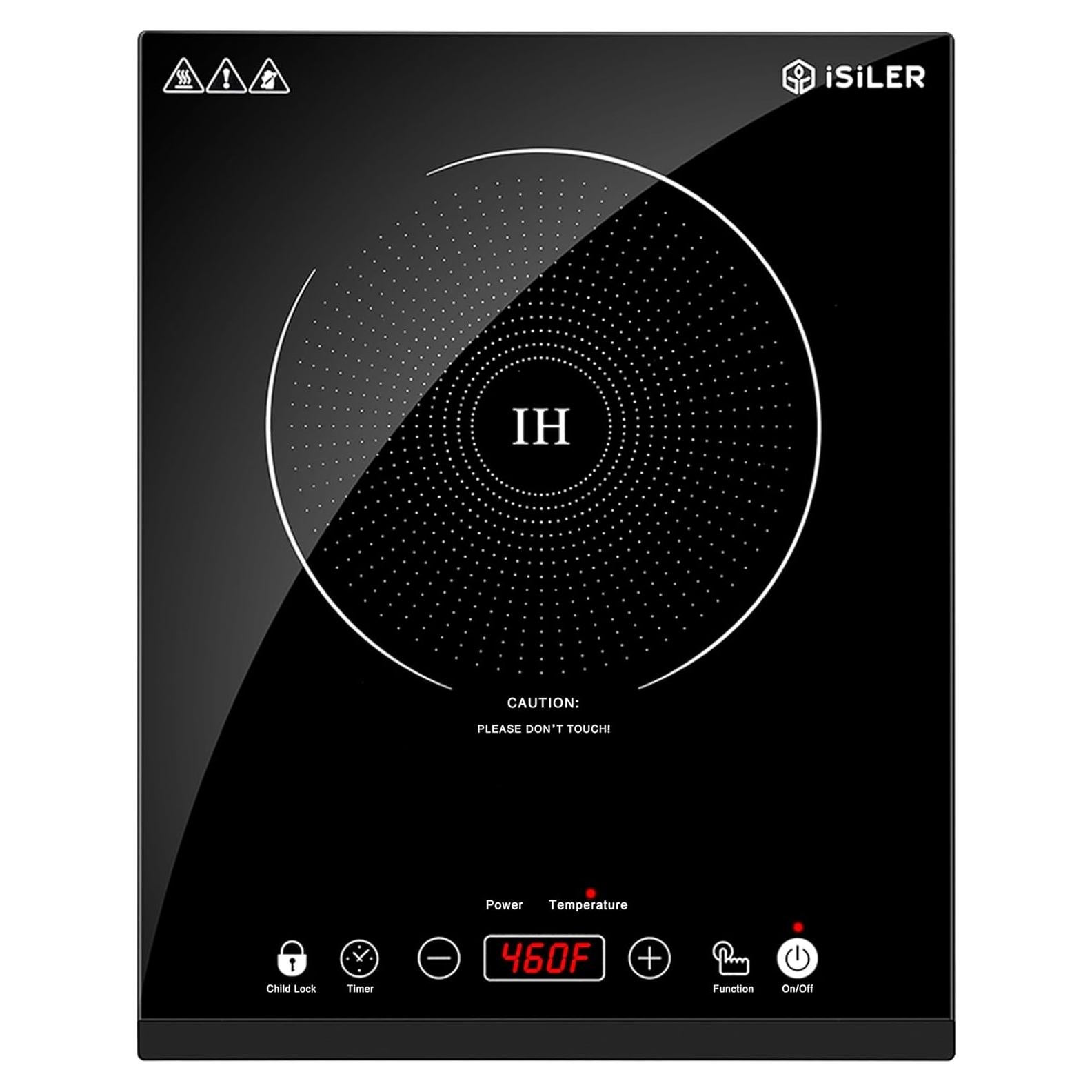 Placa de Inducción Portátil iSiLER 1800W 17cm Táctil