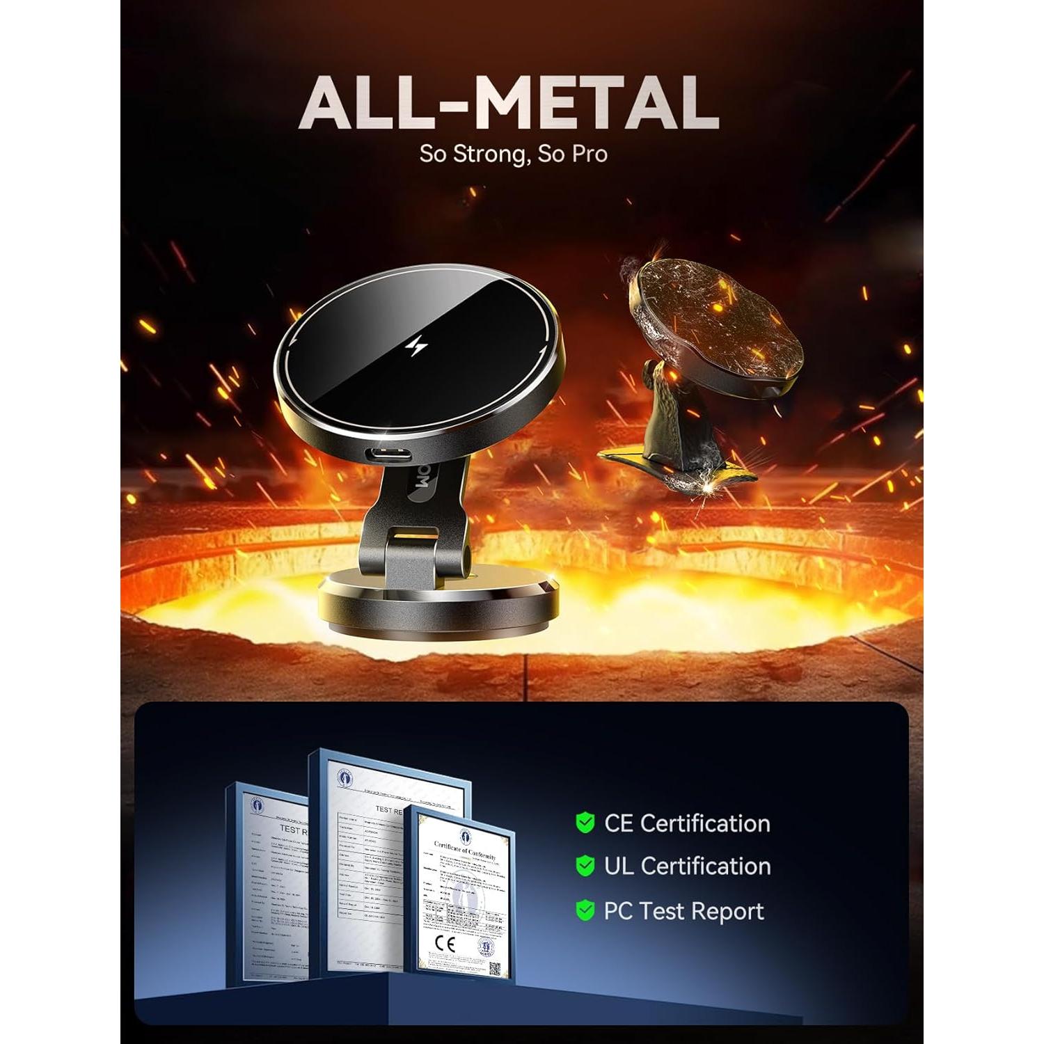 Soporte de Coche MagSafe JOYROOM con Cargador Inalámbrico 15W