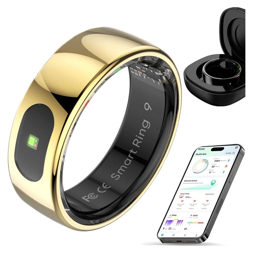 Anillo Inteligente de Salud Milavan Oro #8 - Monitoreo Fitness