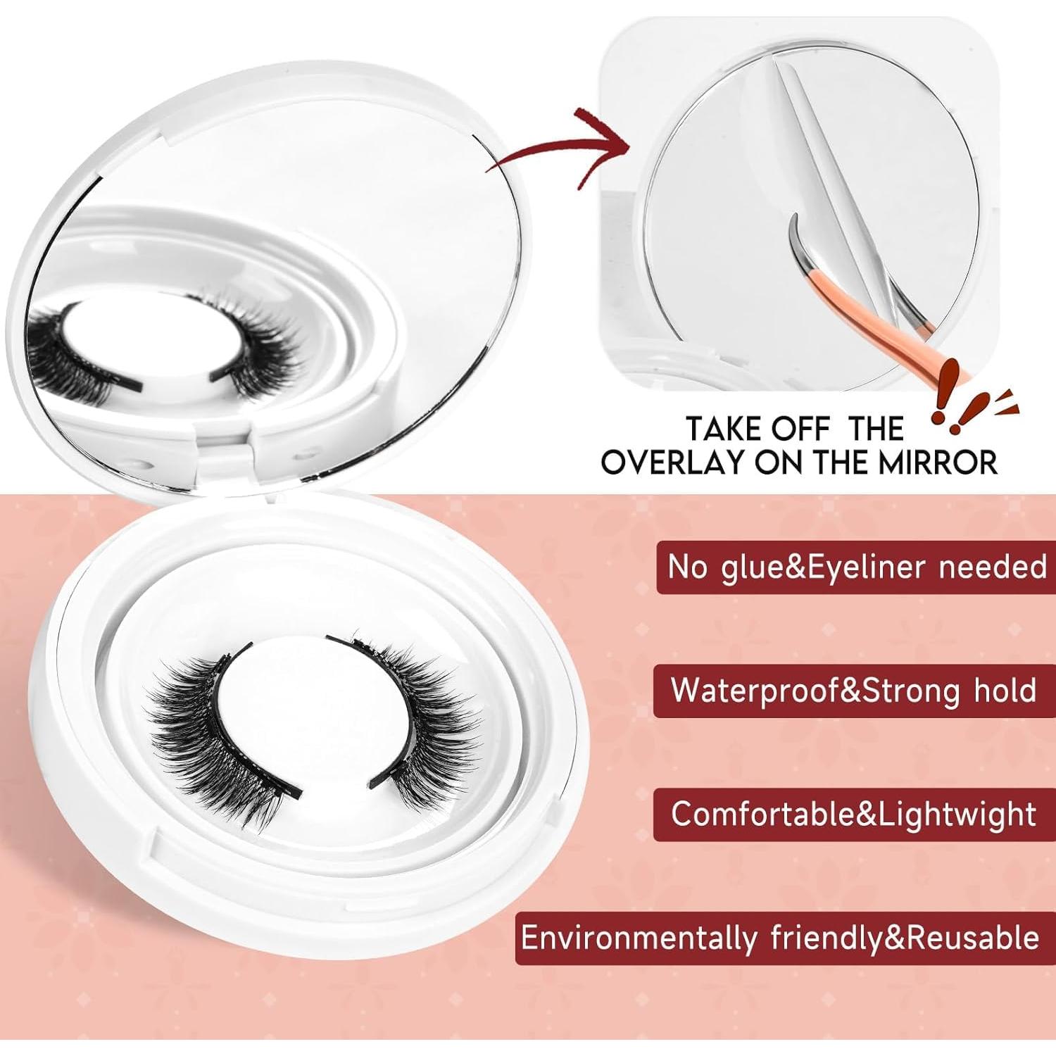 Pestañas Magnéticas Higu Clace con Aplicador - Suaves y Naturales