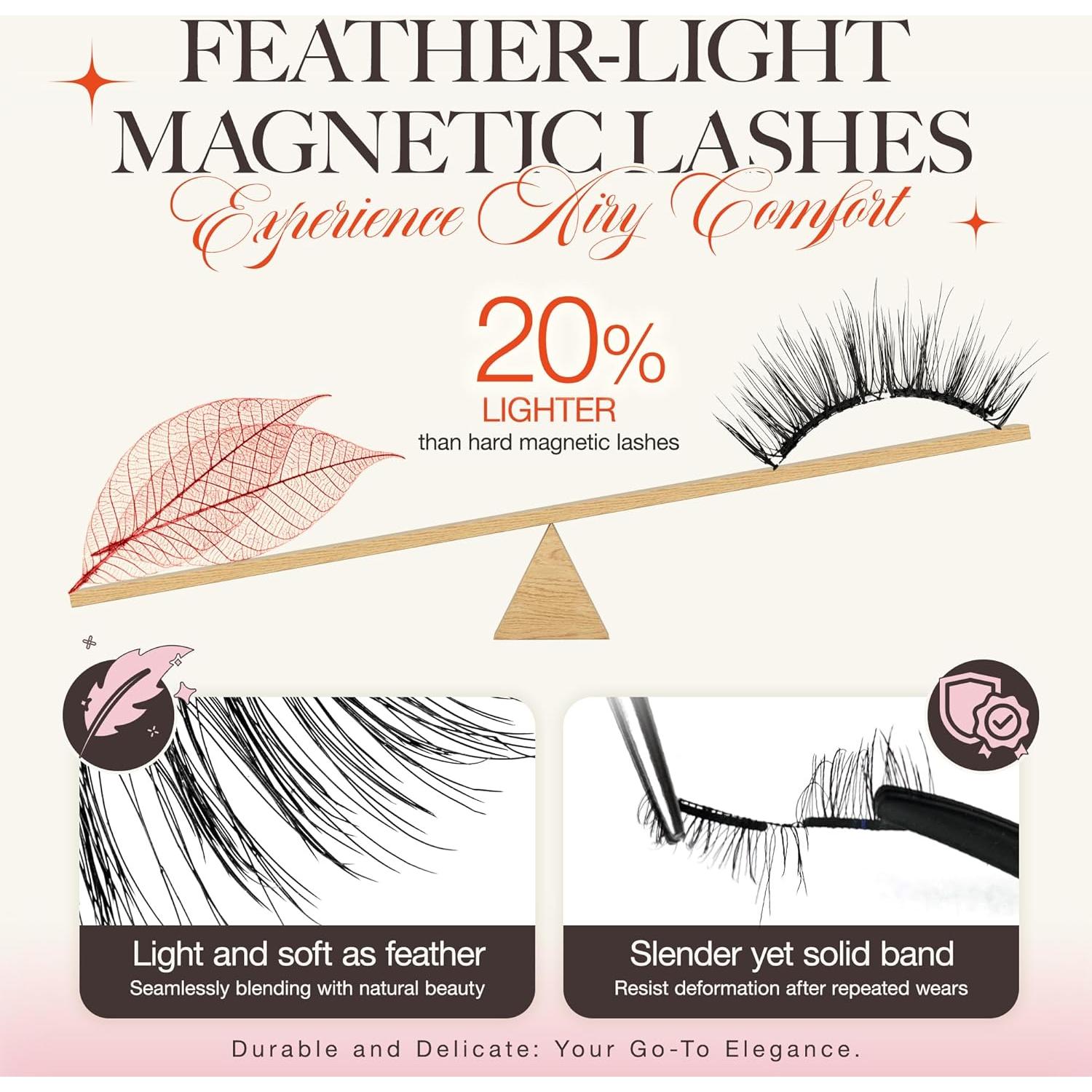 Pestañas Magnéticas LASHVIEW A02 Suaves Reutilizables 100g