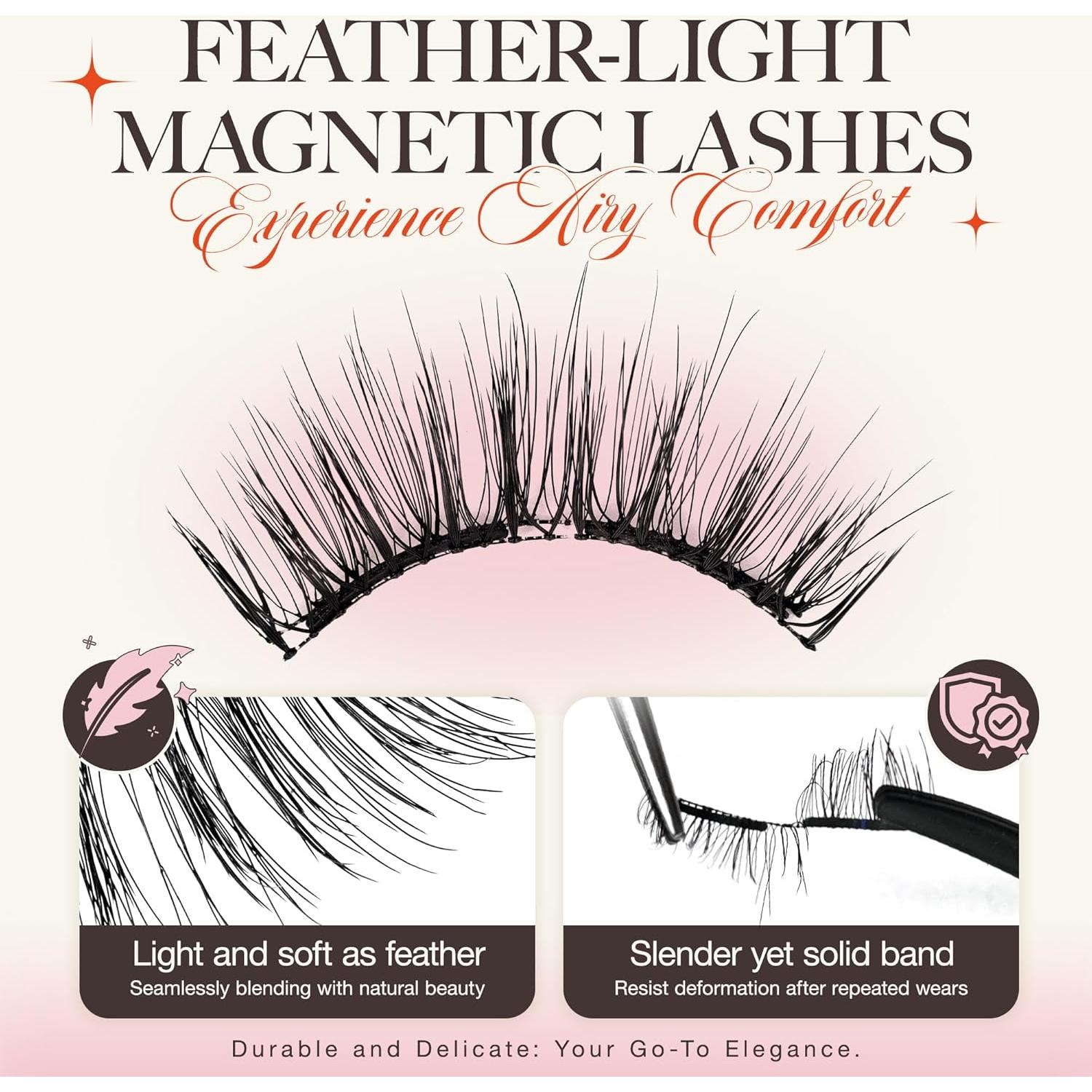 Pestañas Magnéticas LASHVIEW A02 Suaves Reutilizables 100g