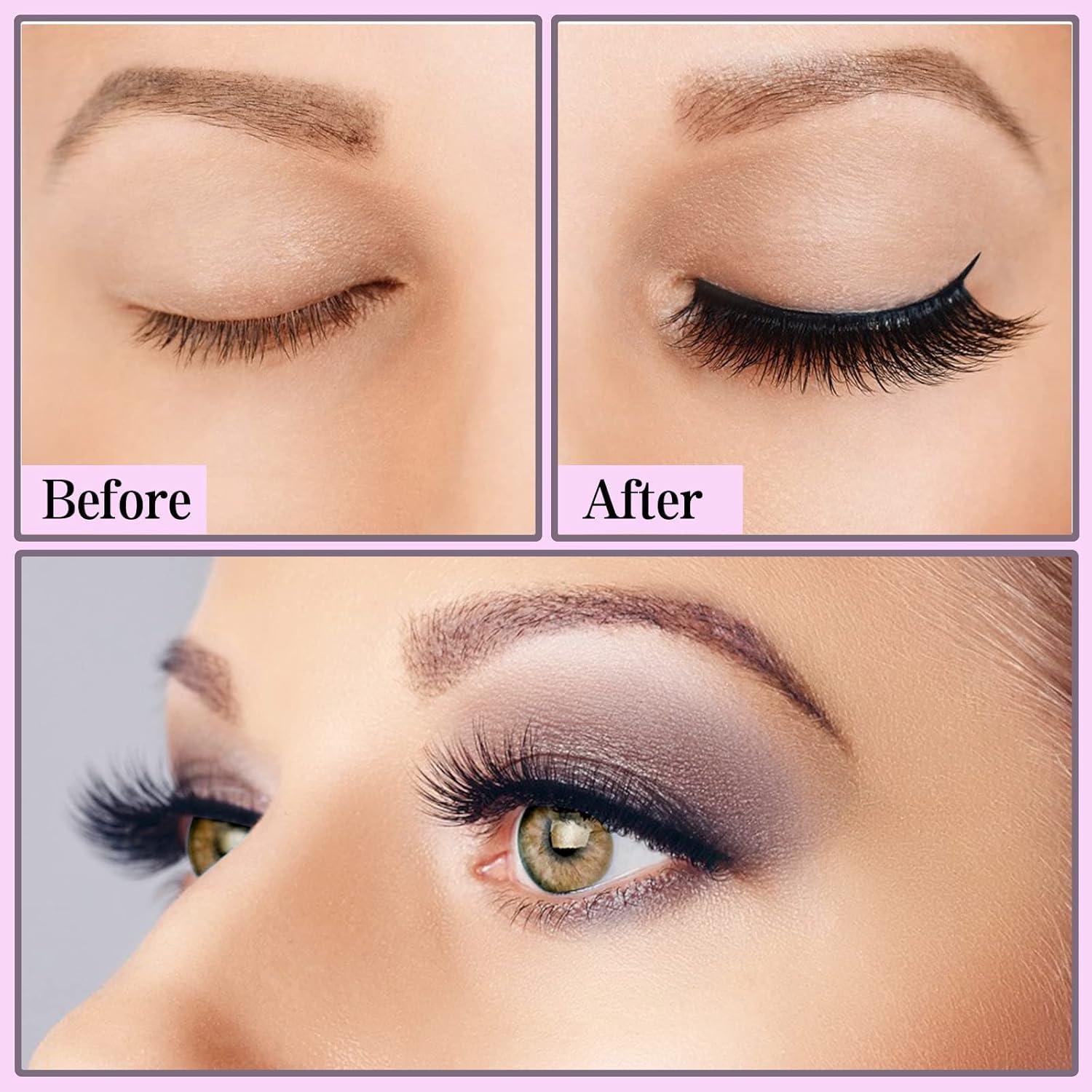 Kit de Pestañas Magnéticas KATGE - 12 Pares Reutilizables 3D