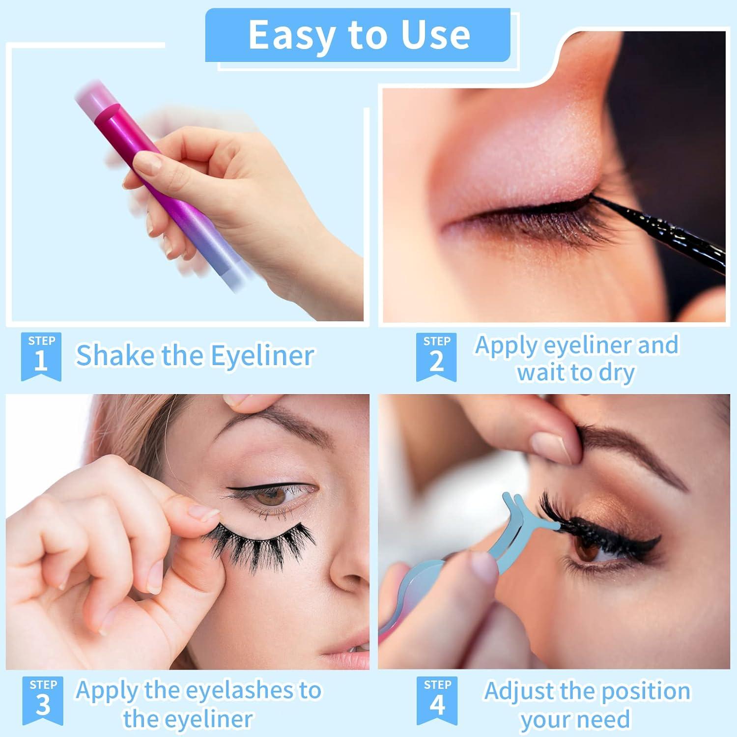 Kit de Pestañas Magnéticas OTET - 14 Pares Reutilizables