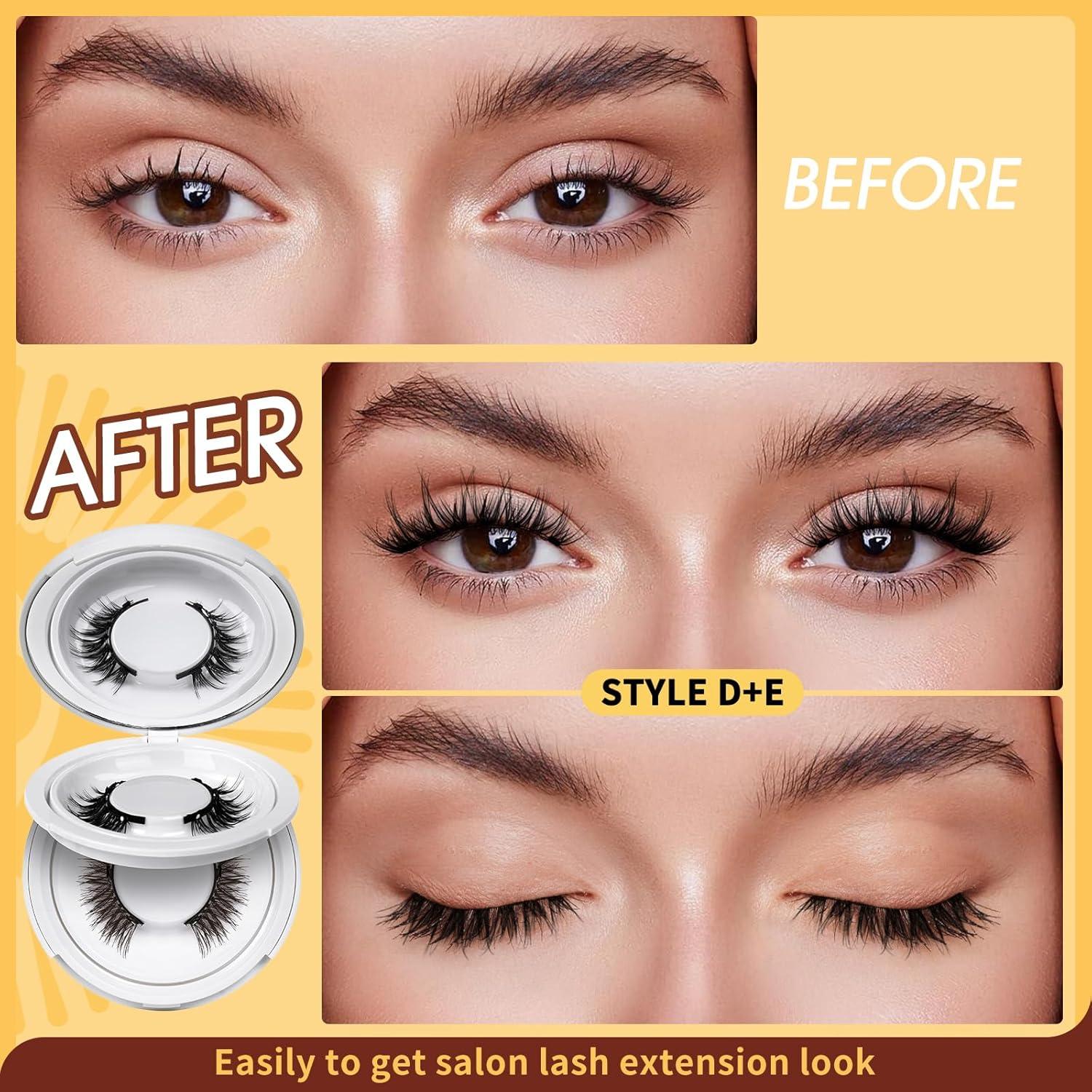 Kit de Pestañas Magnéticas QUEWEL 2 Pares Reutilizables