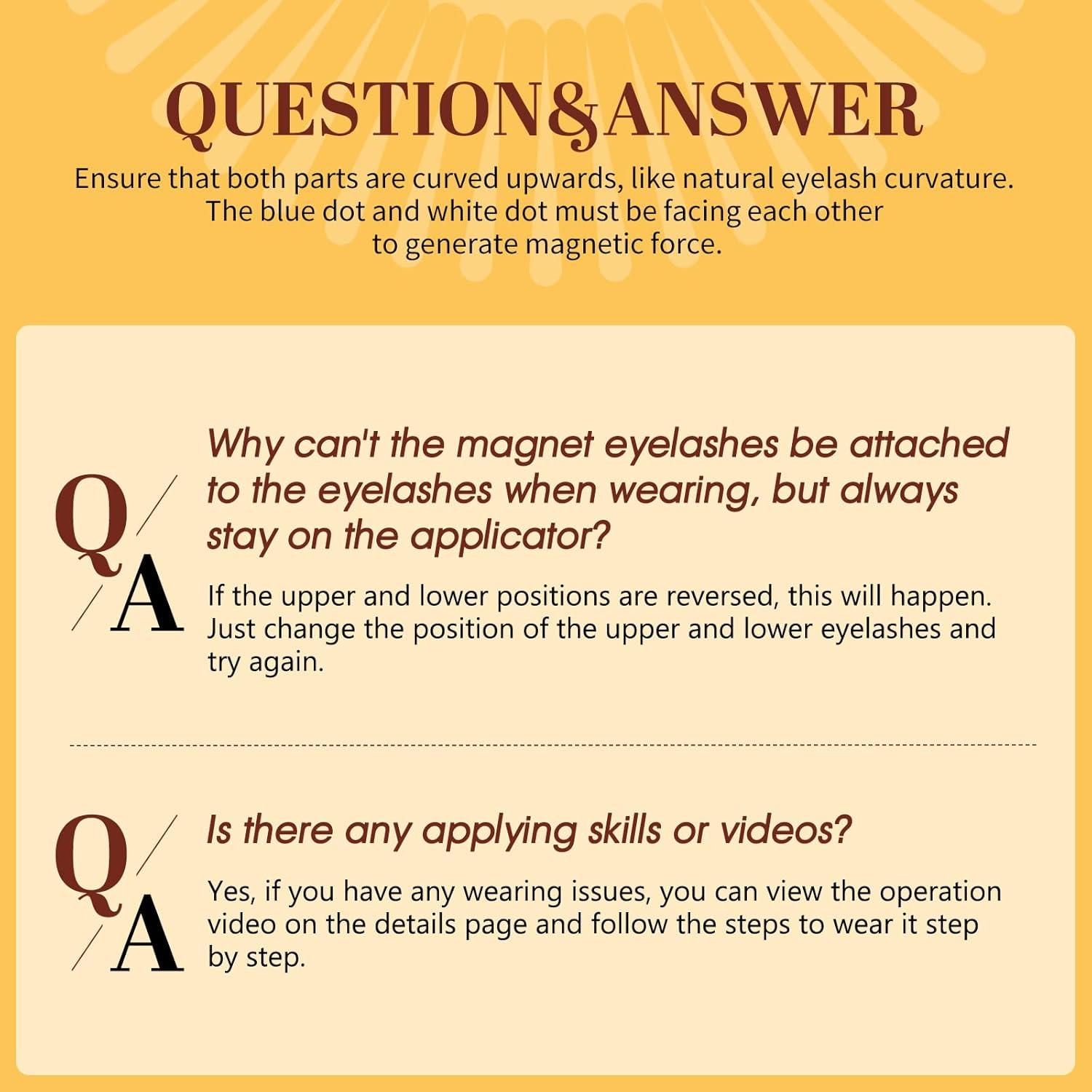 Kit de Pestañas Magnéticas QUEWEL 2 Pares Reutilizables