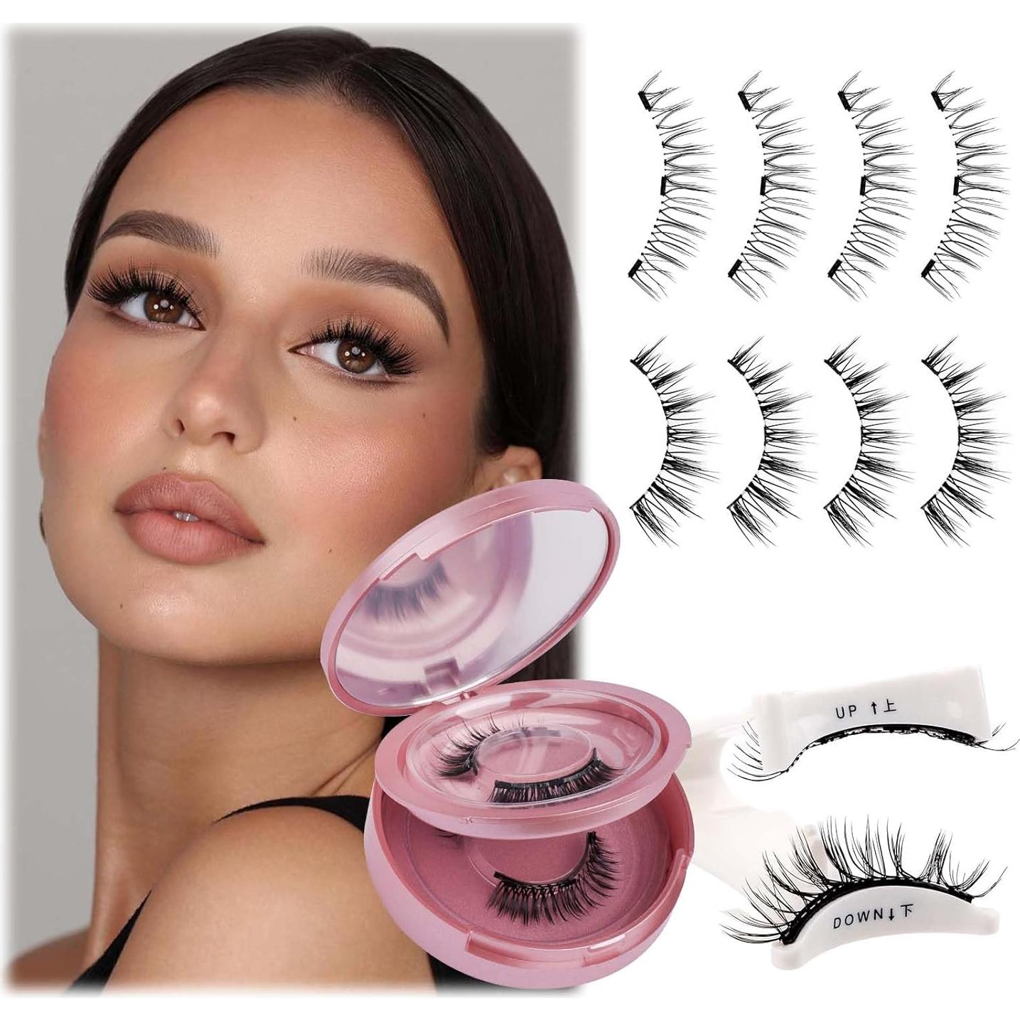 Pestañas Magnéticas FADLASH 2 Pares Reutilizables Naturales