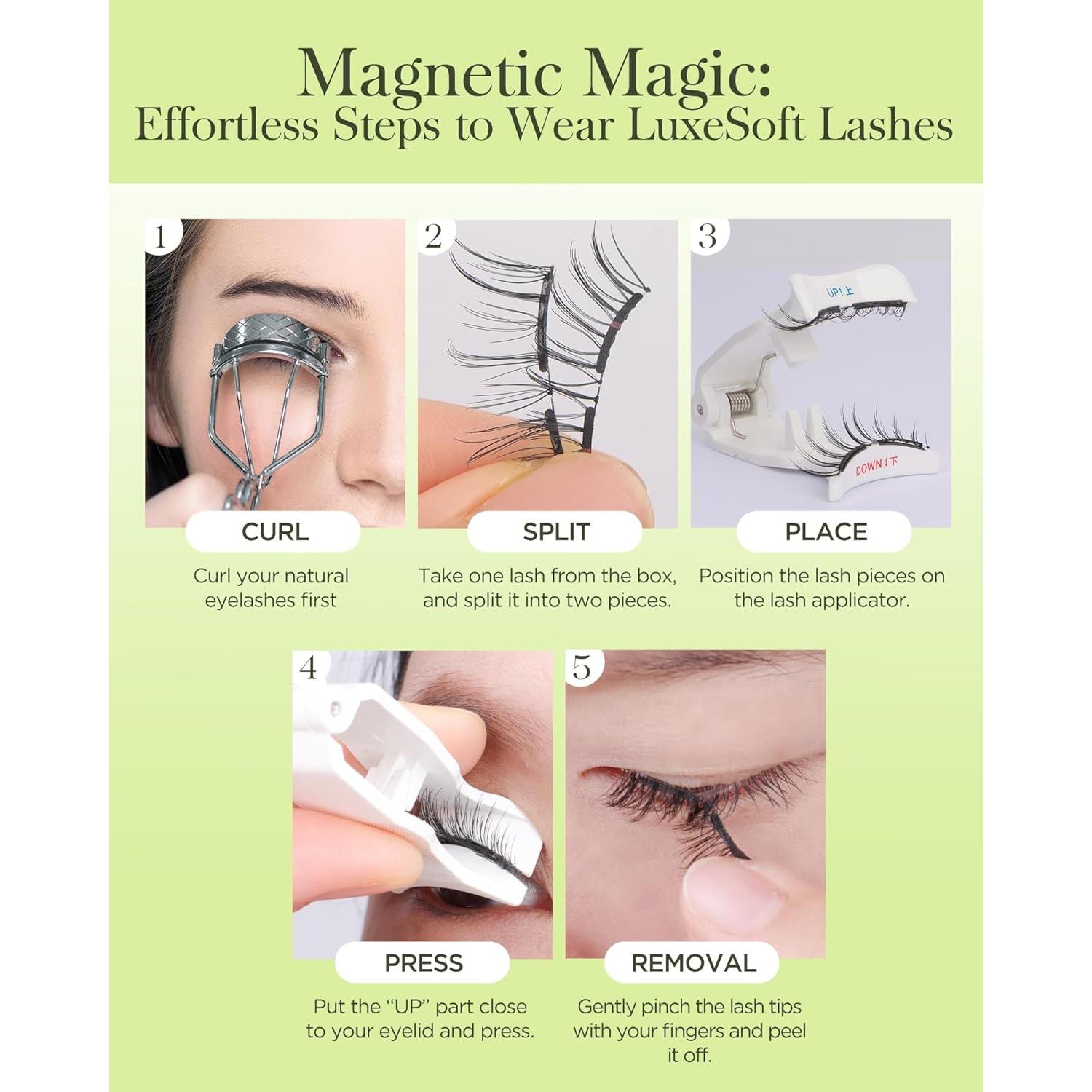 Pestañas Magnéticas BEYELIAN L22 Reutilizables Sin Pegamento