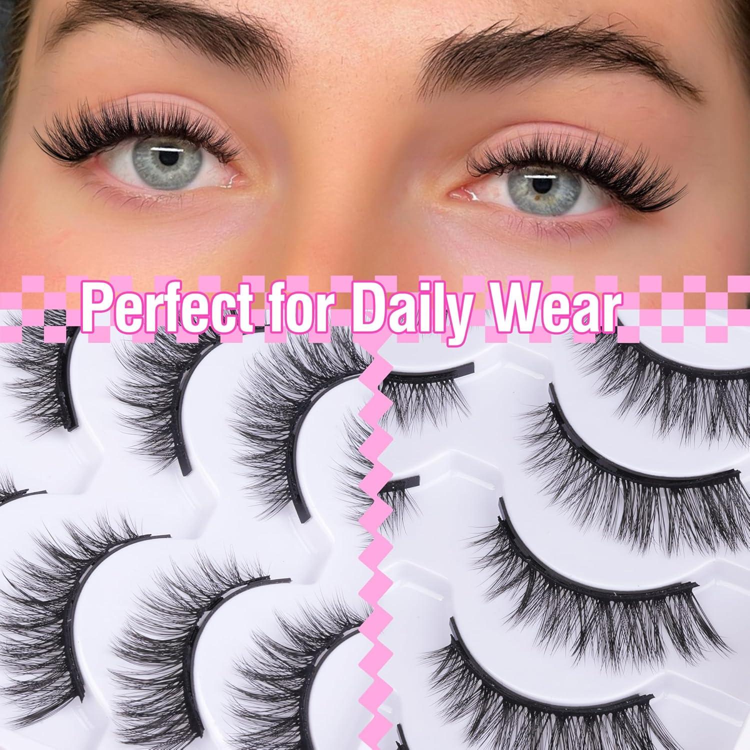 Pestañas Magnéticas Mavphnee Ojo de Gato 5 Pares Reutilizables