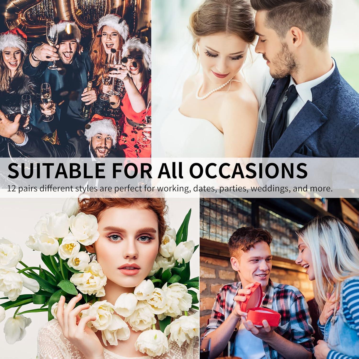 Kit de Pestañas Magnéticas 3D YINEPY - 12 Pares Reutilizables