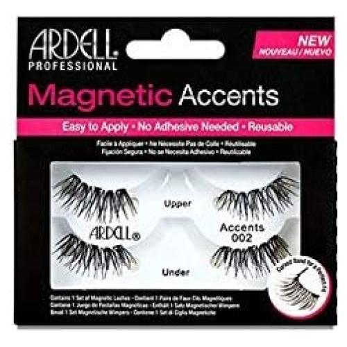 Pestañas Magnéticas Ardell Acentos 002 - 2 Pares, Negro
