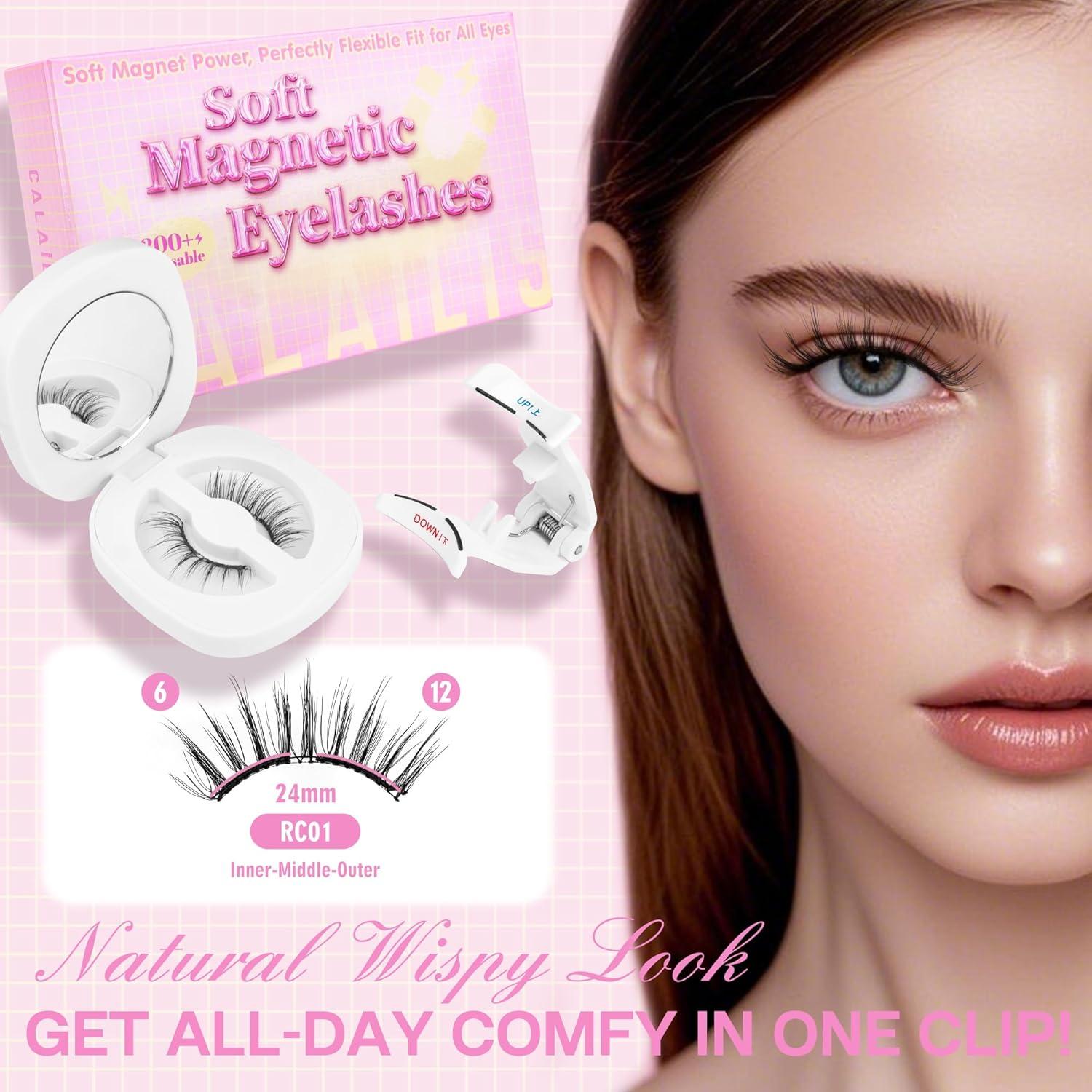 Pestañas Magnéticas CALAILIS RC001 Suaves y Reutilizables