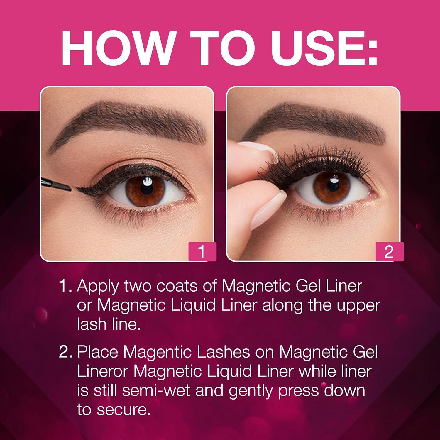 Pestañas Magnéticas Ardell 817 Individuales de Piel Sintética