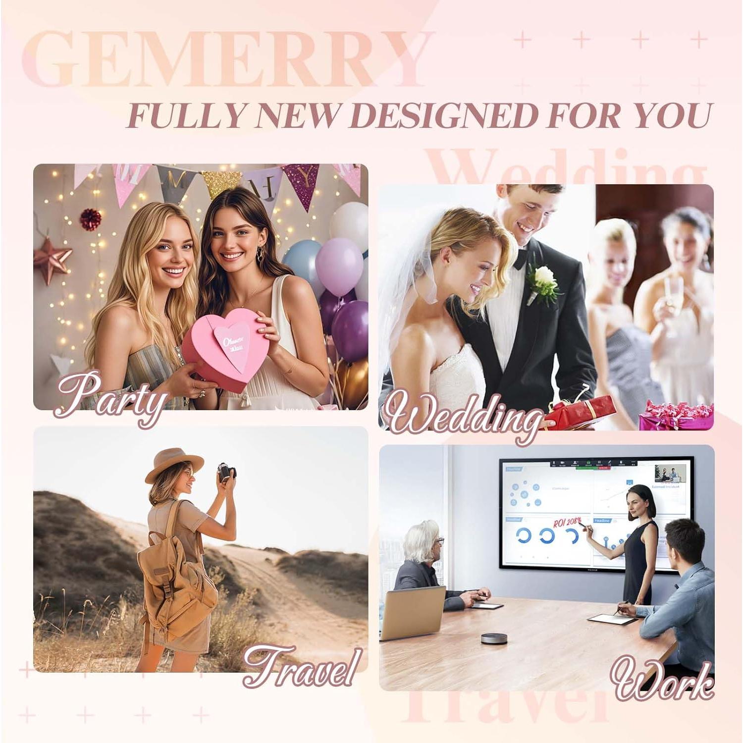 GEMERRY Pestañas Magnéticas Reutilizables 2 Pares Naturales