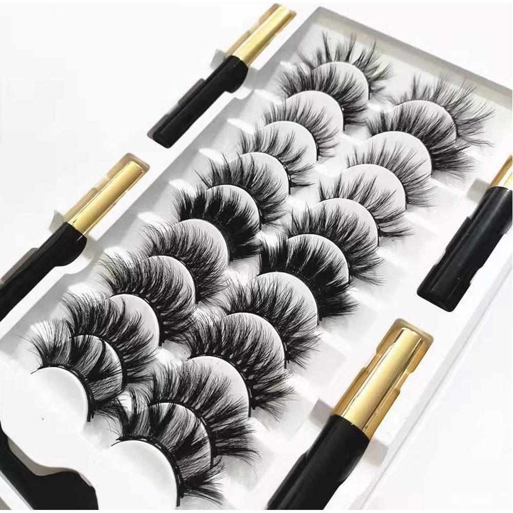 Kit de Pestañas Magnéticas DAODER con Eyeliner 15 Piezas