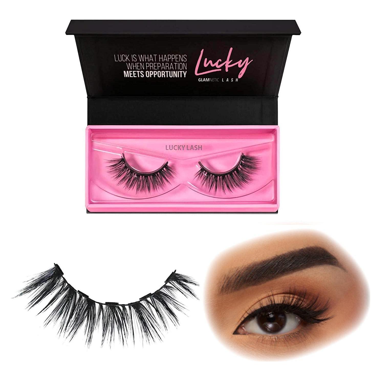 Pestañas Magnéticas Glamnetic Suerte - Cortas, 60 Usos