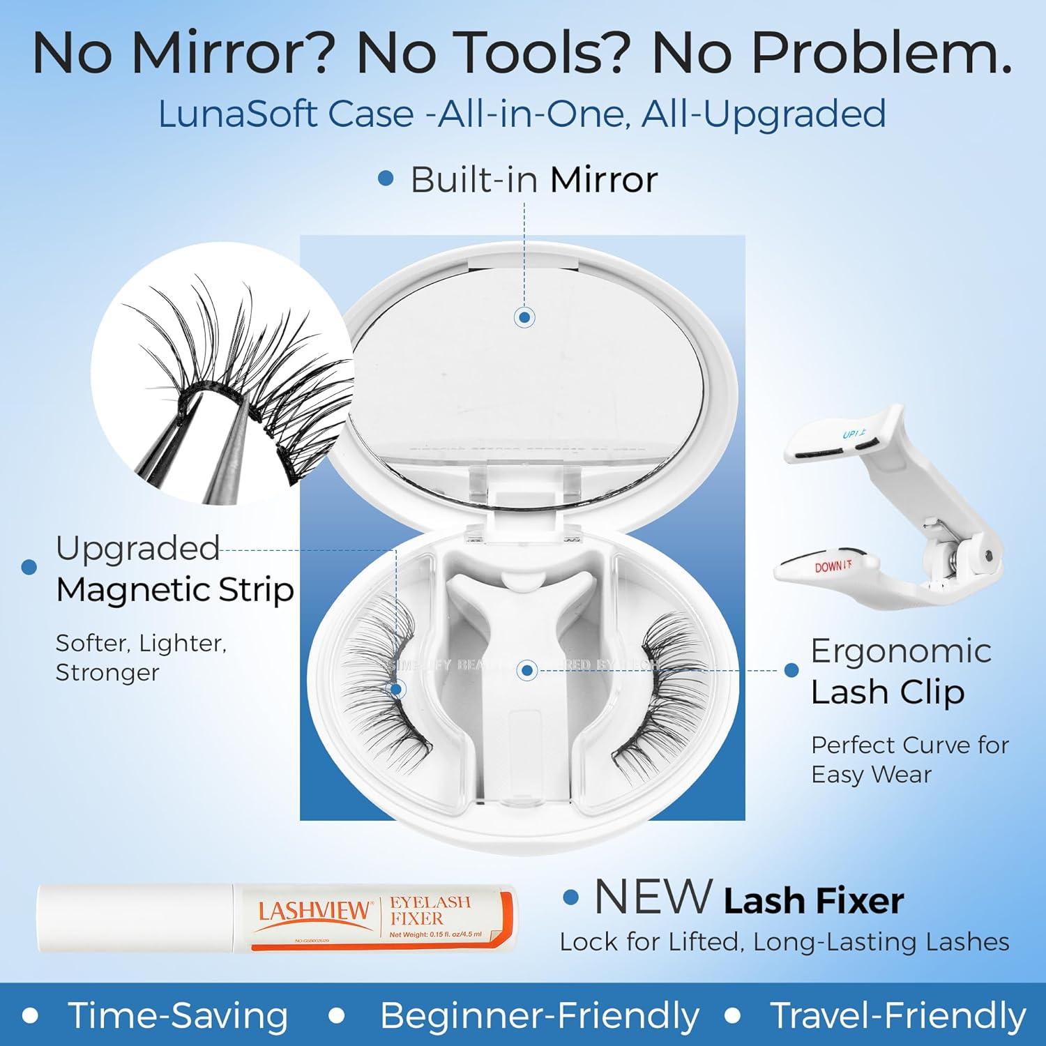 Pestañas Magnéticas LASHVIEW RC14 Suaves Reutilizables 20g