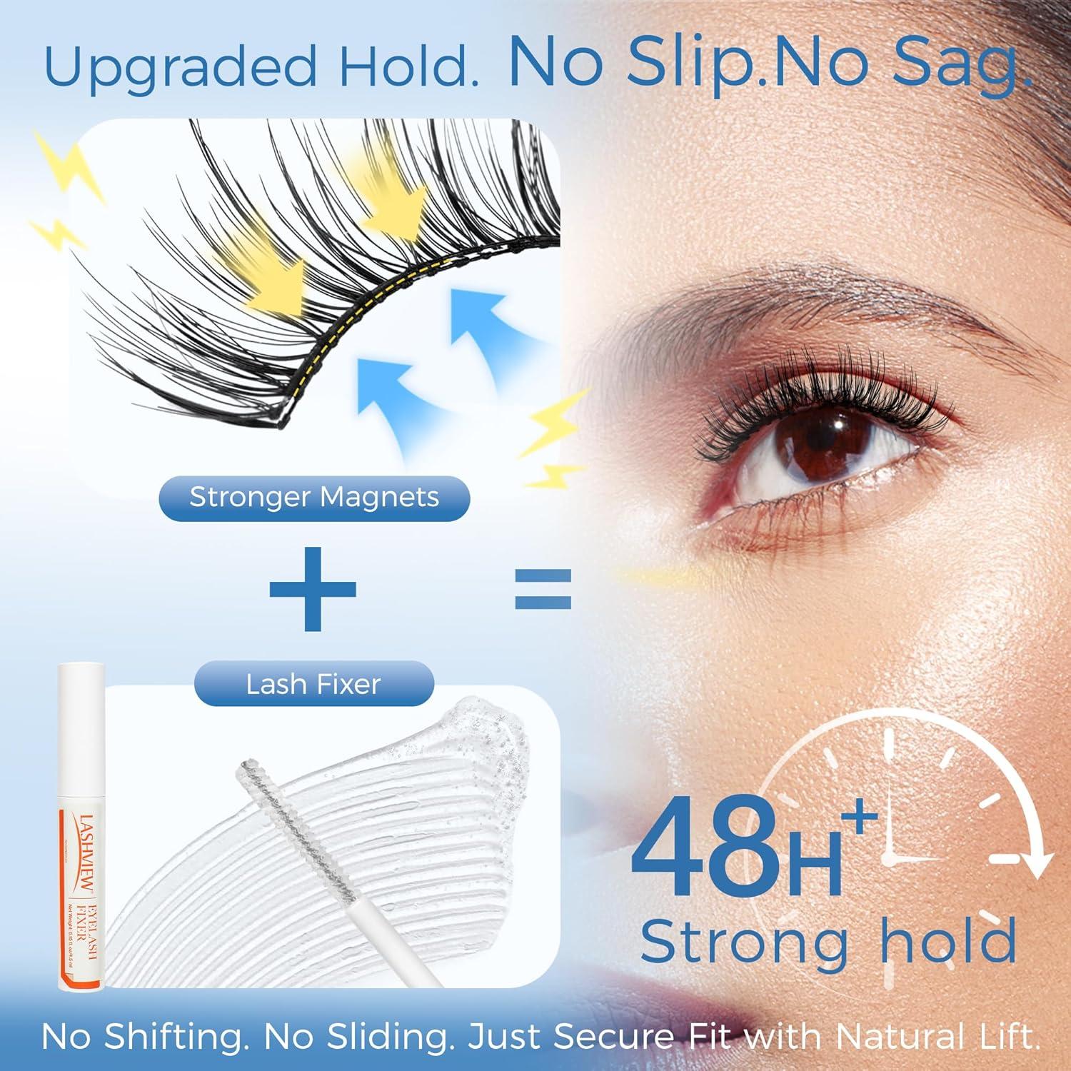 Pestañas Magnéticas LASHVIEW RC14 Suaves Reutilizables 20g