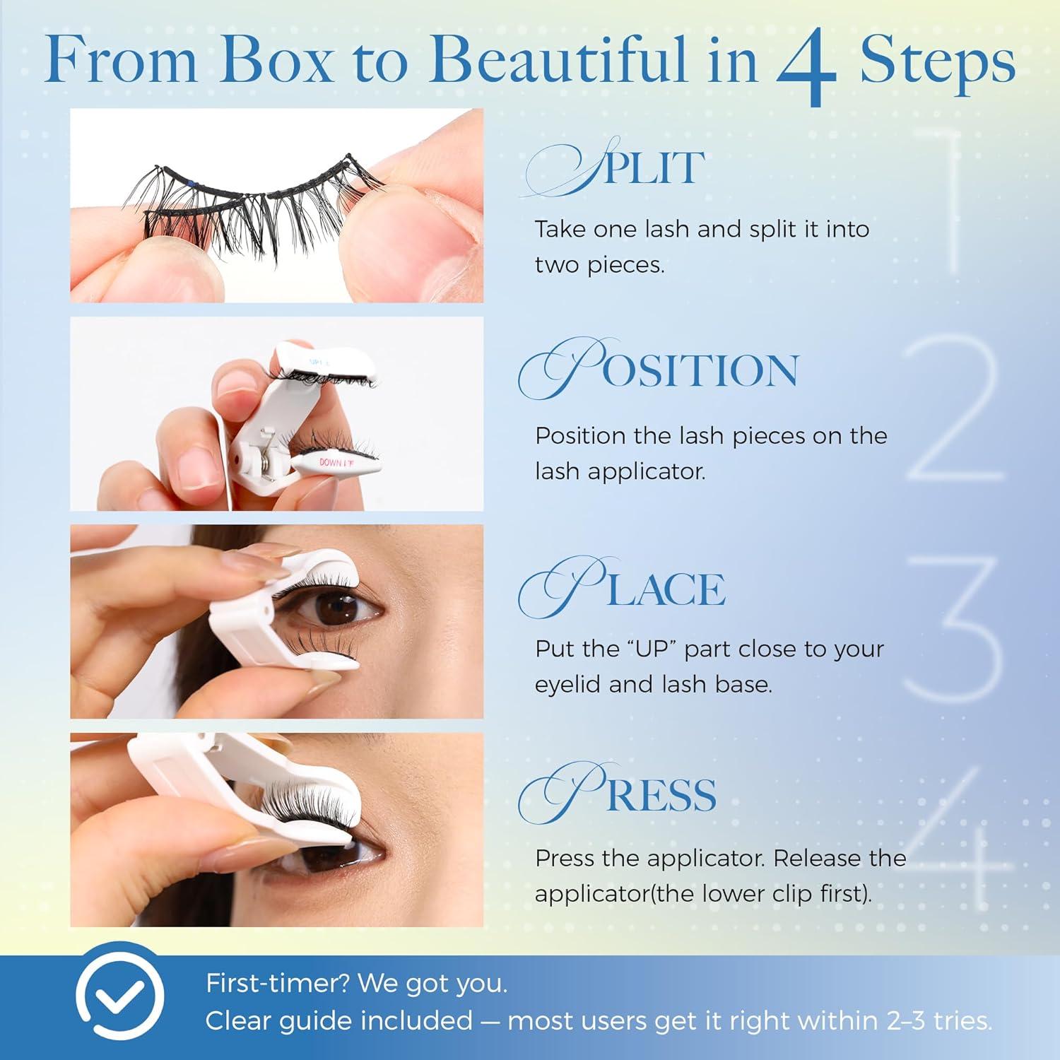 Pestañas Magnéticas LASHVIEW RC14 Suaves Reutilizables 20g