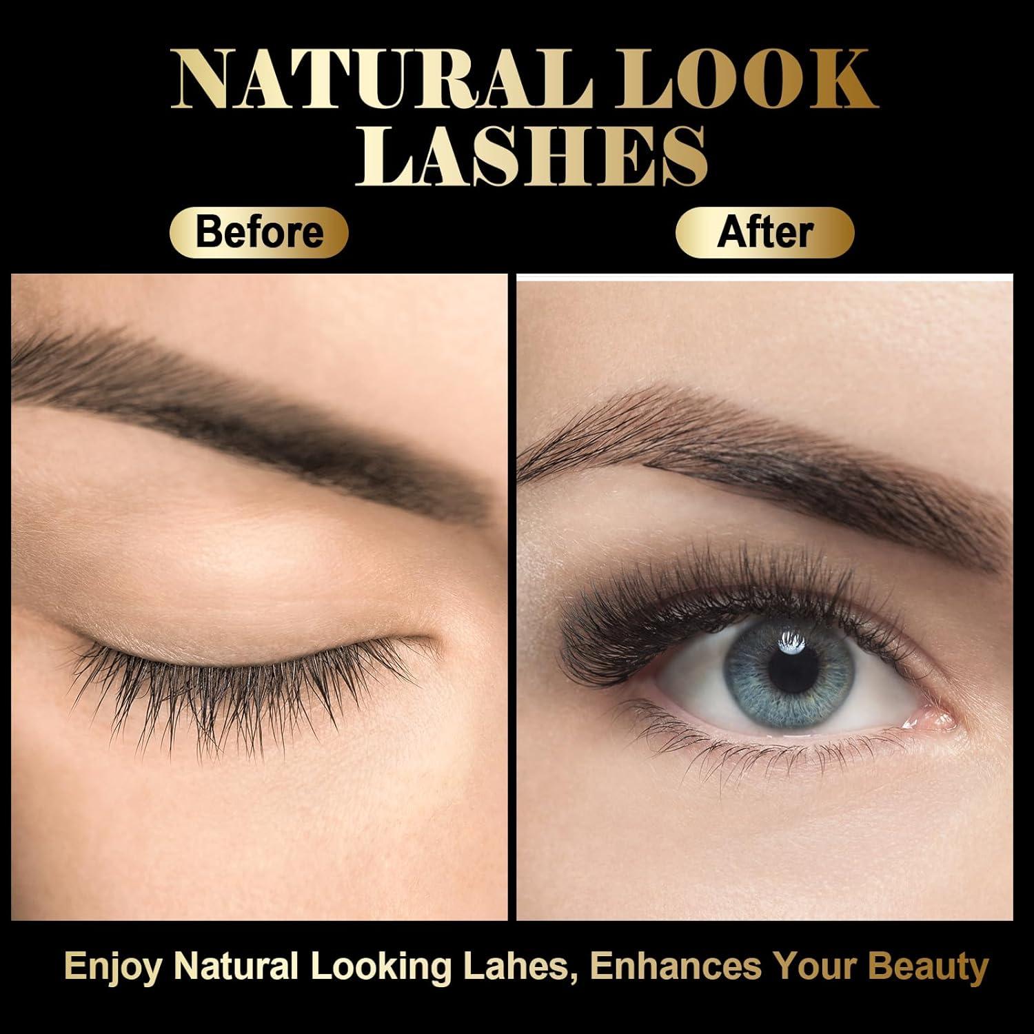 Kit de Pestañas Magnéticas XMGHCK - 10 Pares 3D Reutilizables