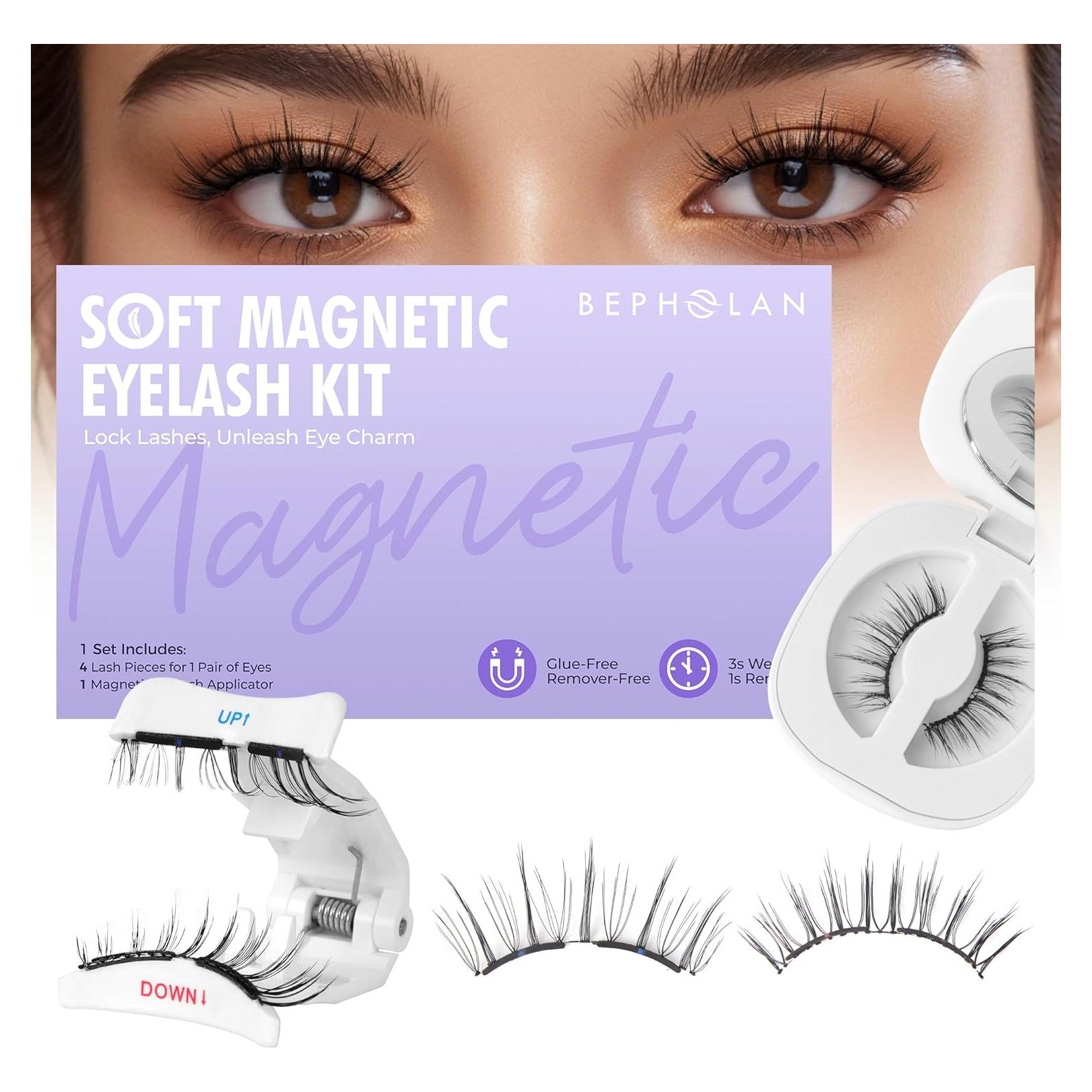 Pestañas Magnéticas Suaves Bepholan Reutilizables con Aplicador