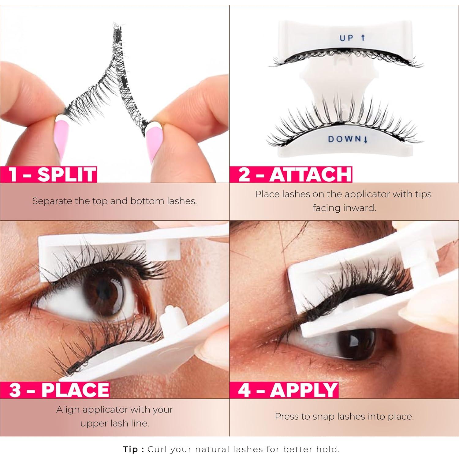 Pestañas Magnéticas Rhomora Reutilizables con Aplicador 7.8cm