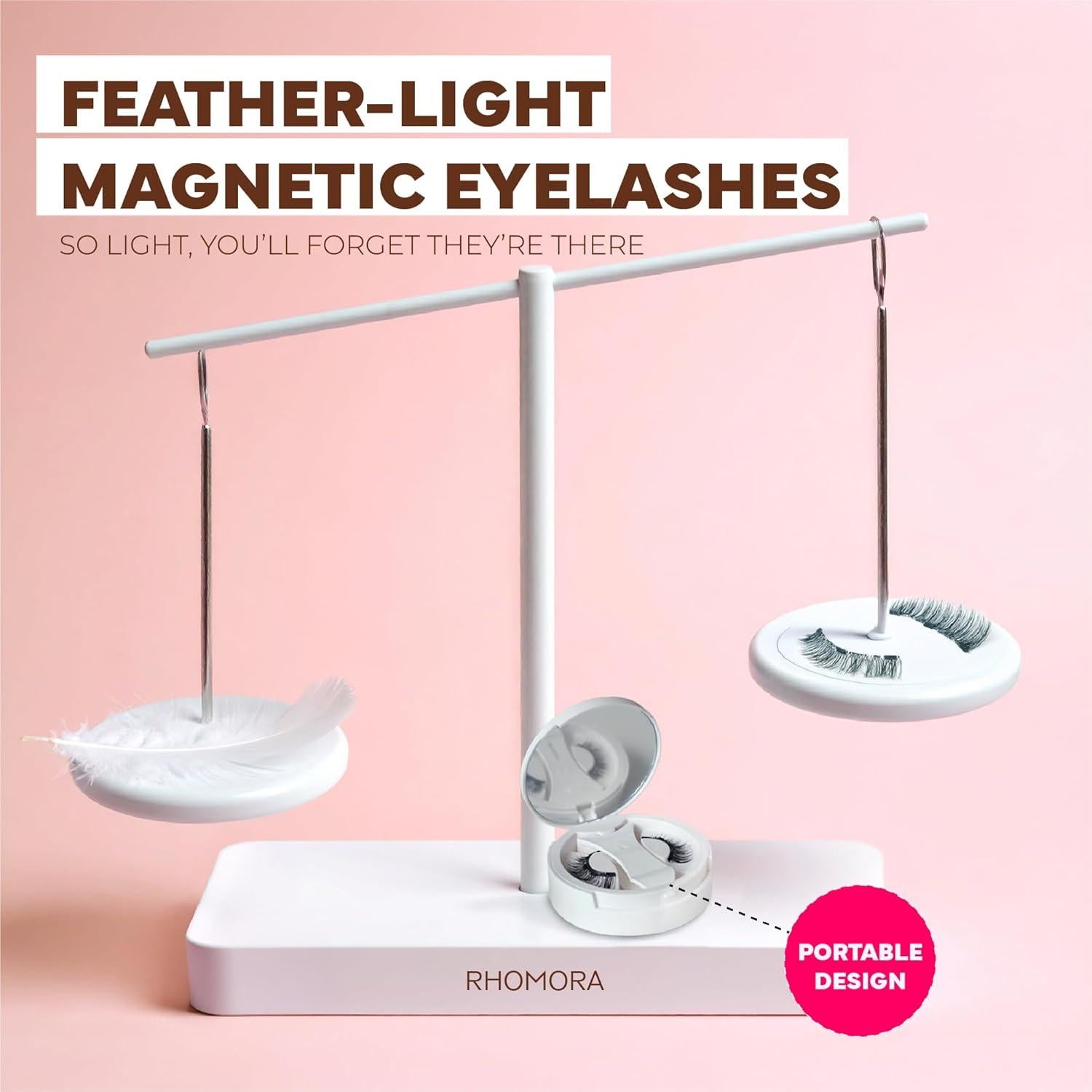 Pestañas Magnéticas Rhomora Reutilizables con Aplicador 7.8cm