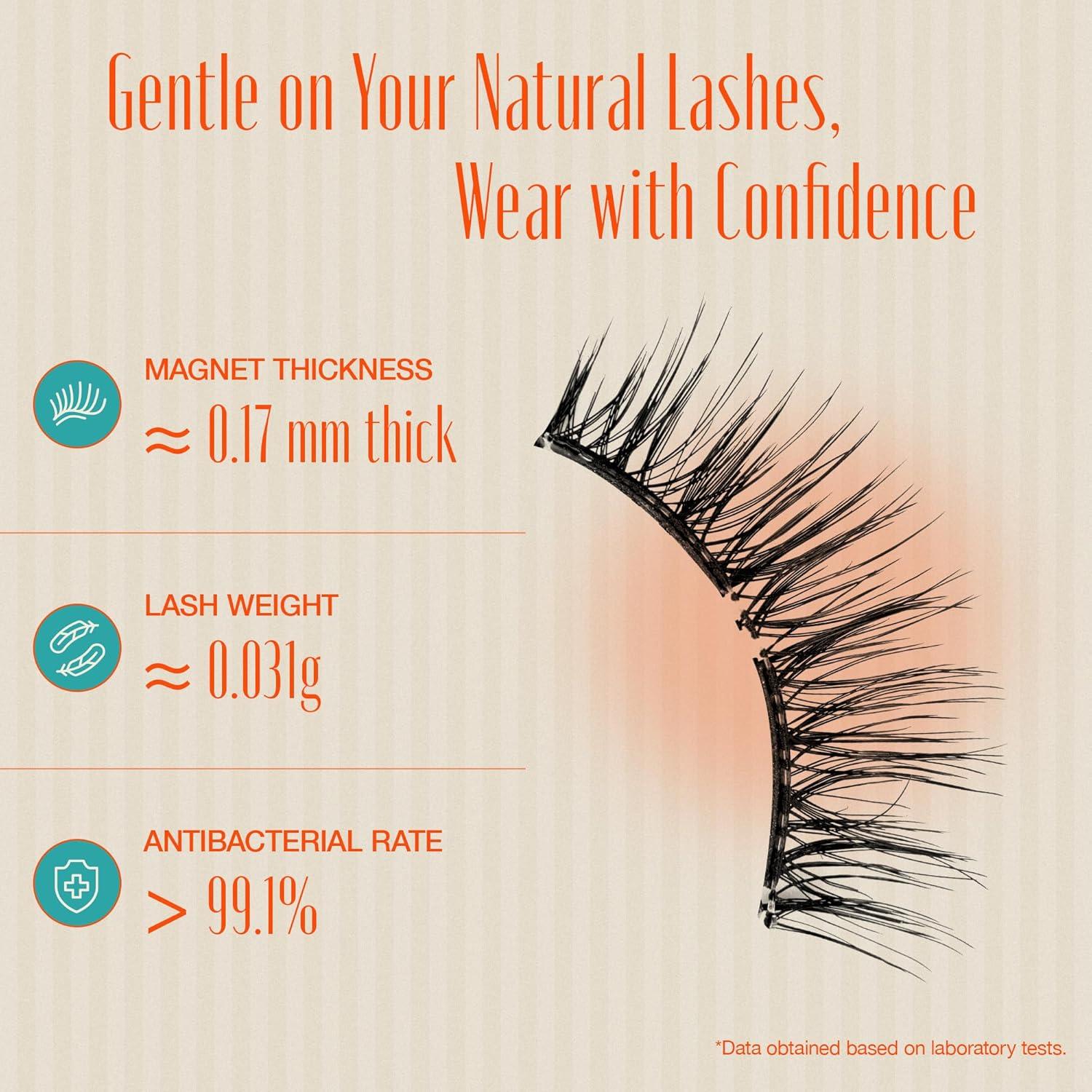 Pestañas Magnéticas LASHVIEW YT24 con Aplicador Reutilizables