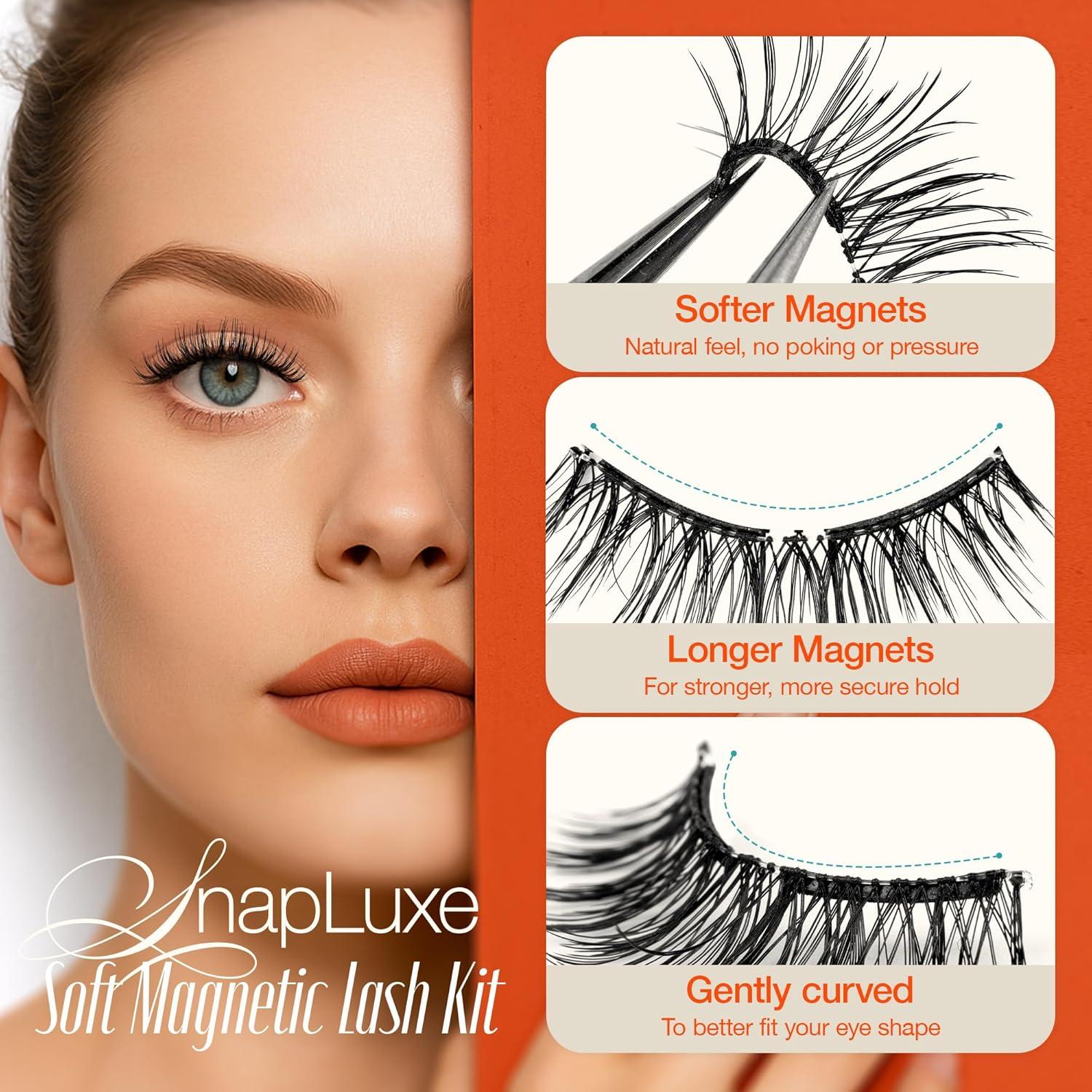 Pestañas Magnéticas LASHVIEW YT24 con Aplicador Reutilizables