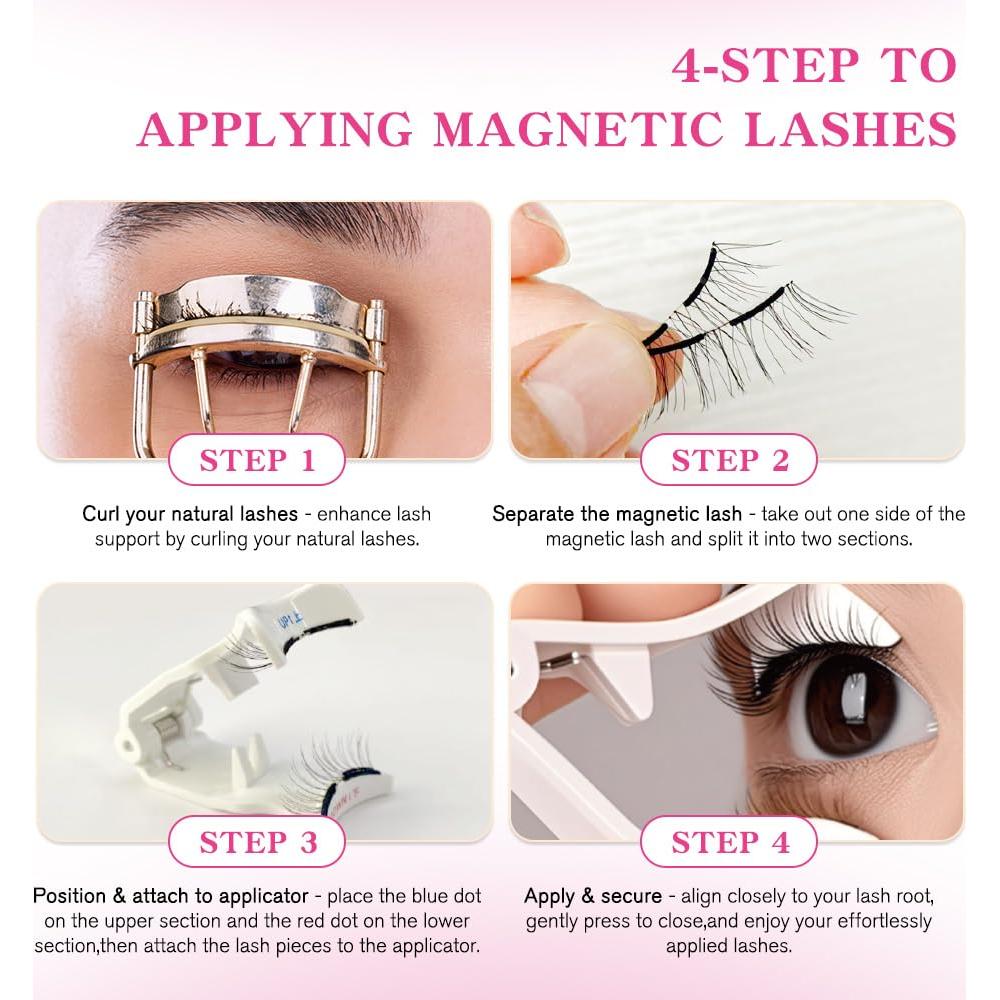 Pestañas Magnéticas VEYESBEAUTY Moonlit Reutilizables Sin Pegamento