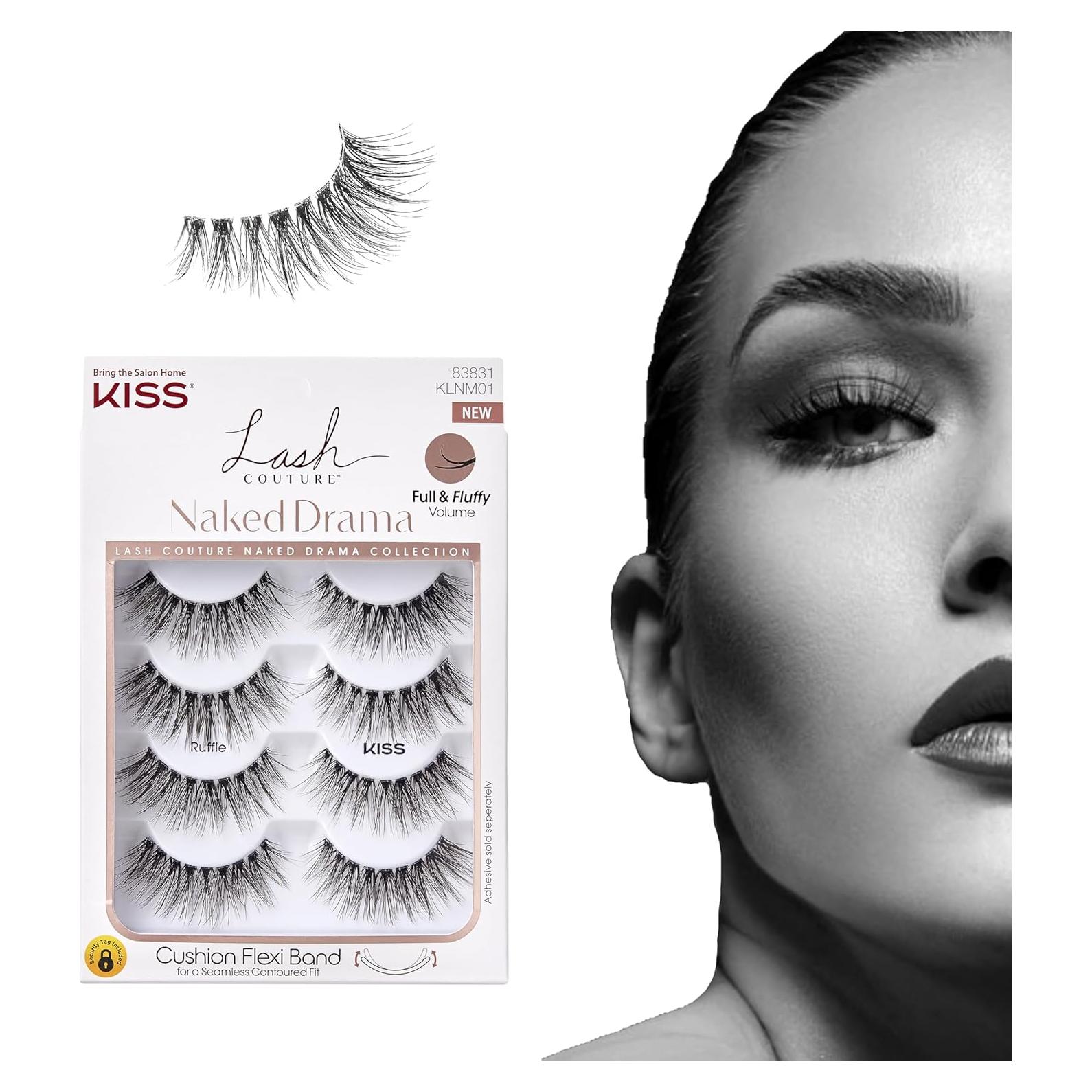 Pestañas Postizas KISS Lash Couture Naked Drama 16 mm - 4 Pares