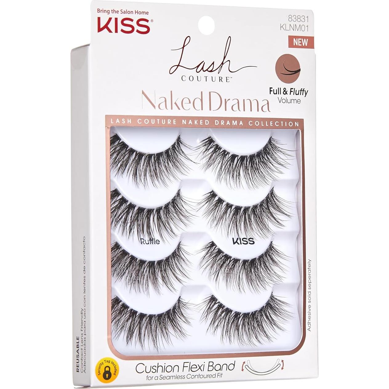 Pestañas Postizas KISS Lash Couture Naked Drama 16 mm - 4 Pares