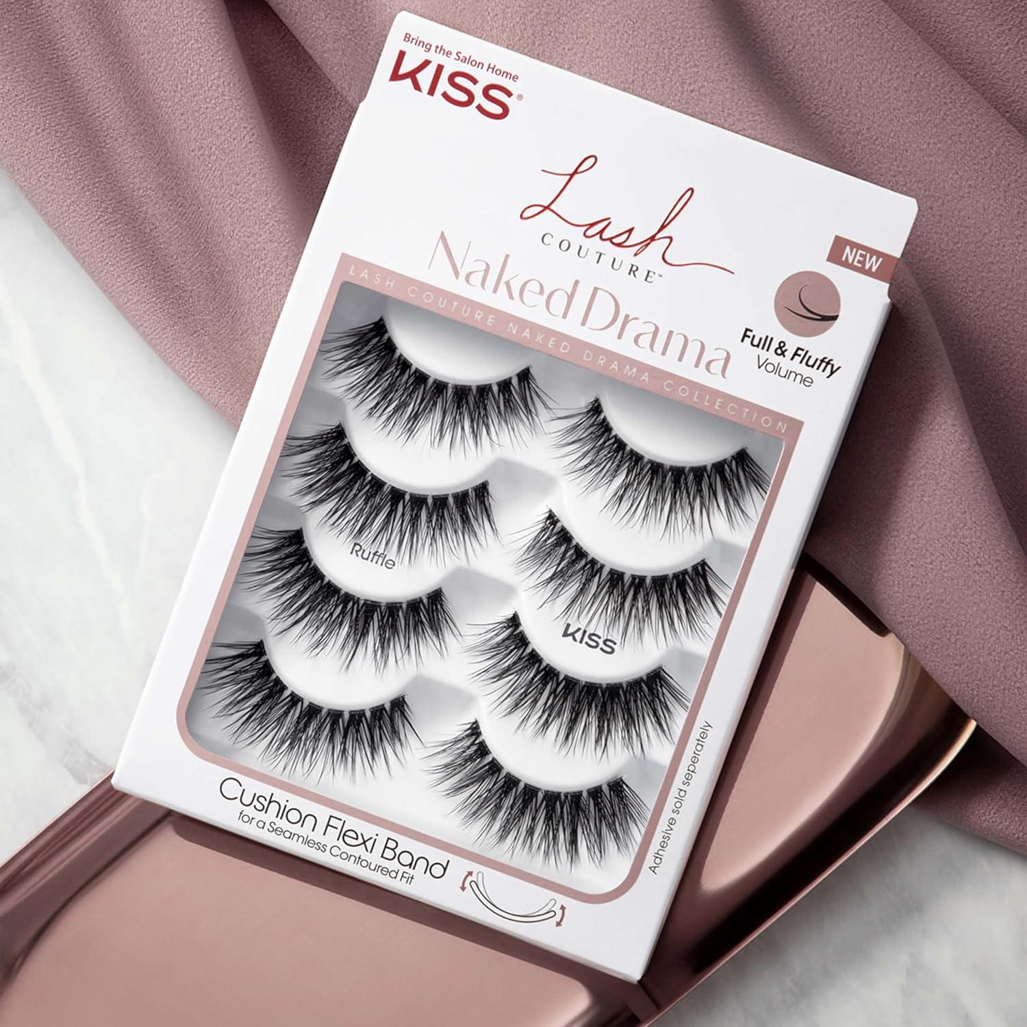 Pestañas Postizas KISS Lash Couture Naked Drama 16 mm - 4 Pares