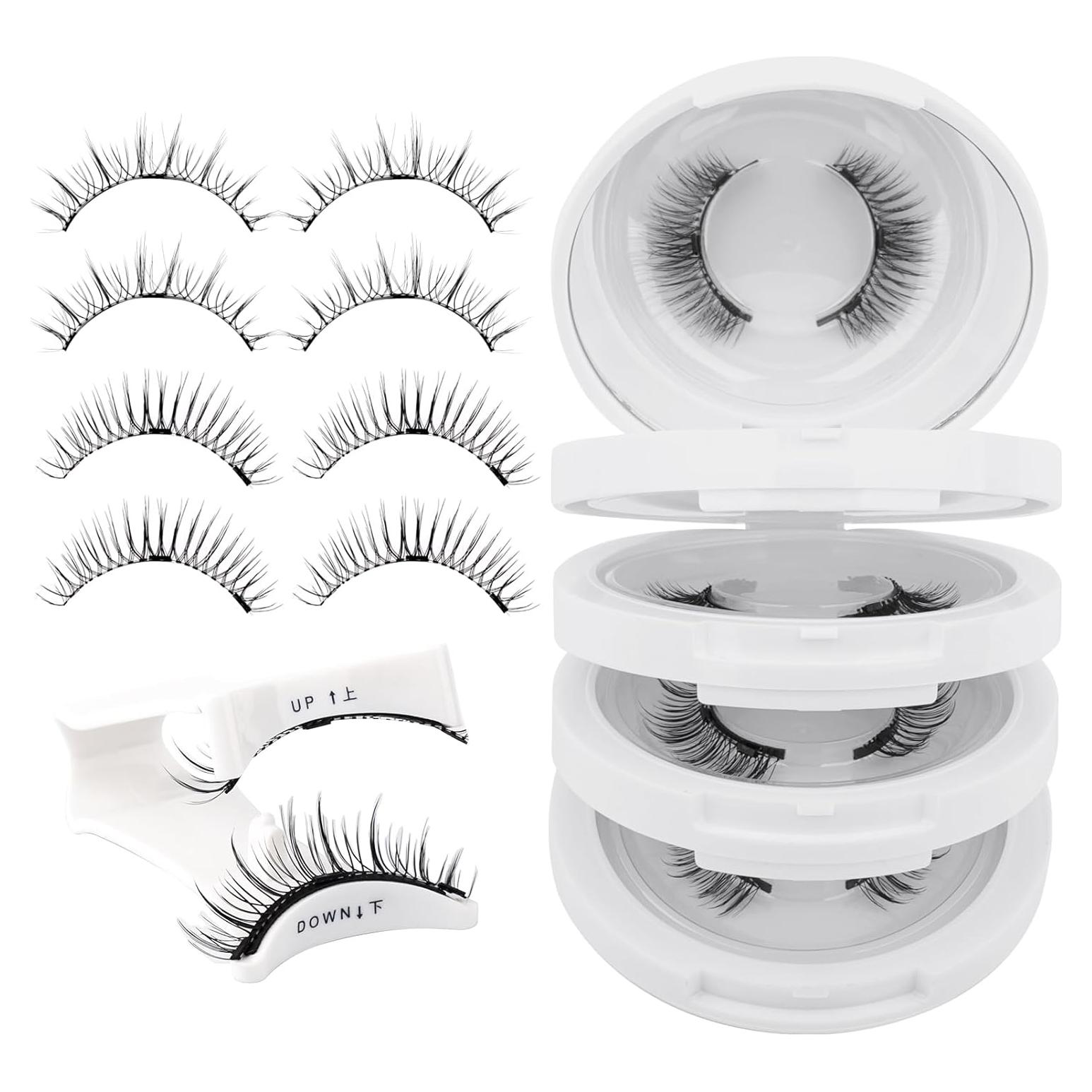 Kit de Pestañas Magnéticas WENDY LASHES - 4 Pares Naturales