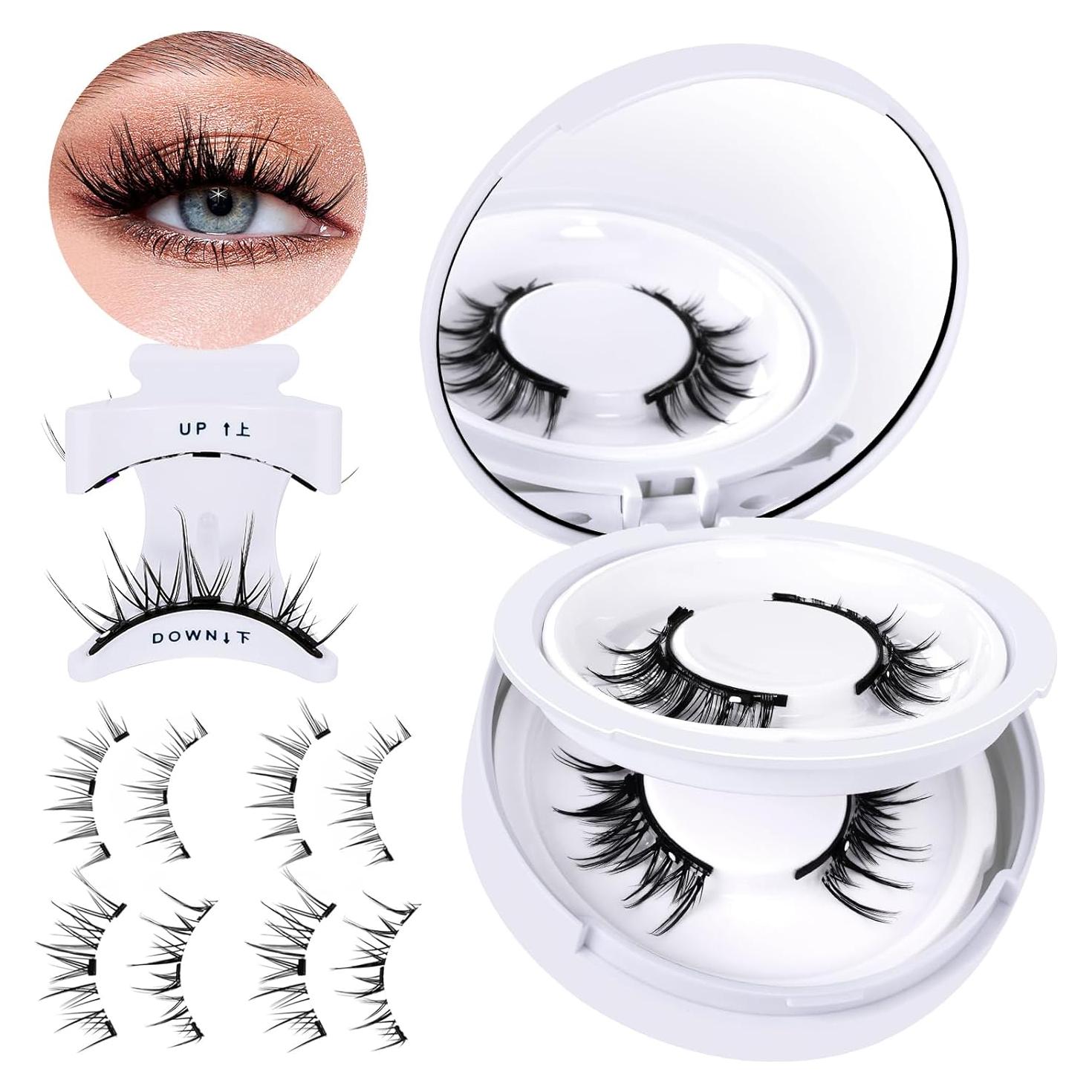 Kit de Pestañas Magnéticas B&Qaugen 2 Pares con Aplicador