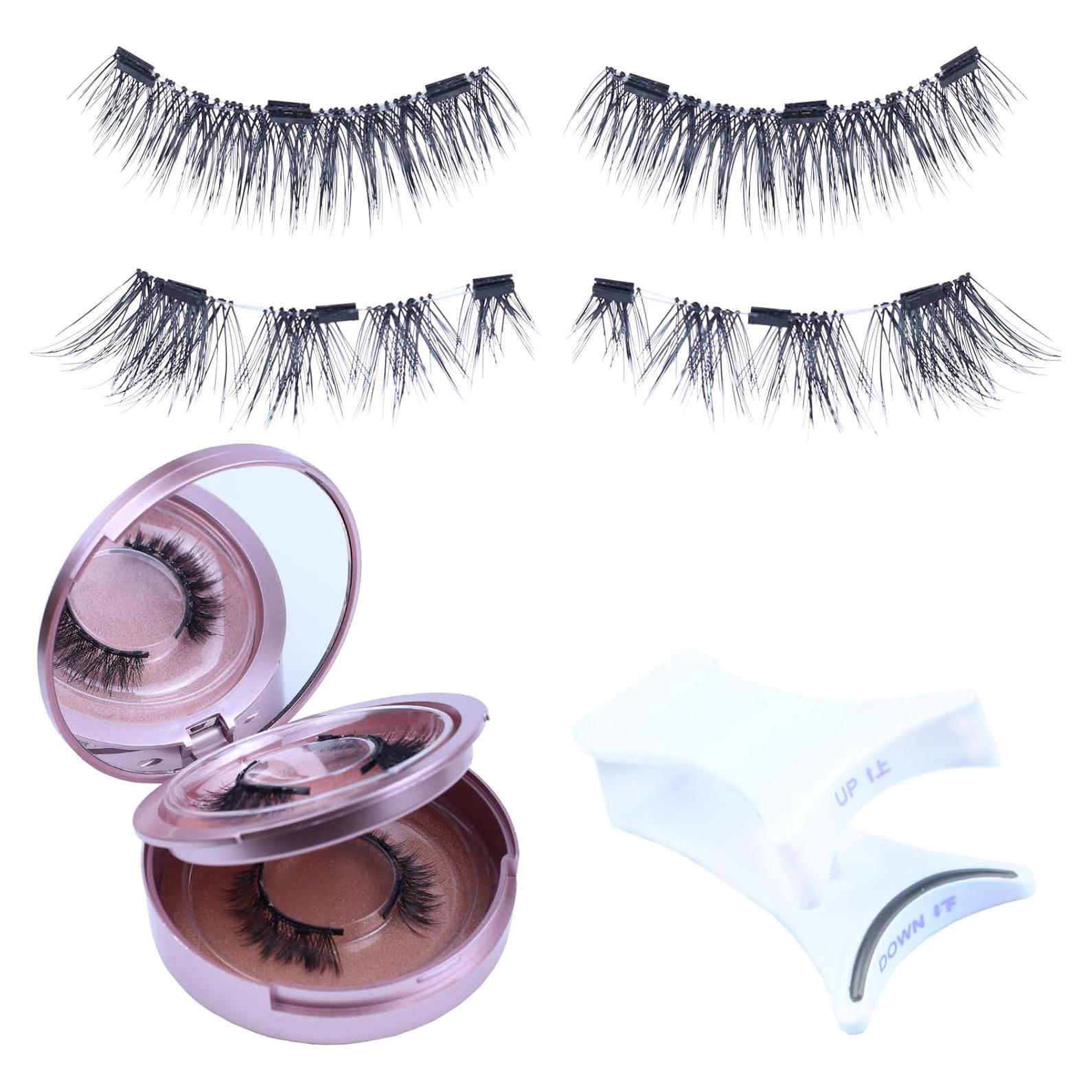 Pestañas Magnéticas LAUBESS con Aplicador - 2 Pares Naturales