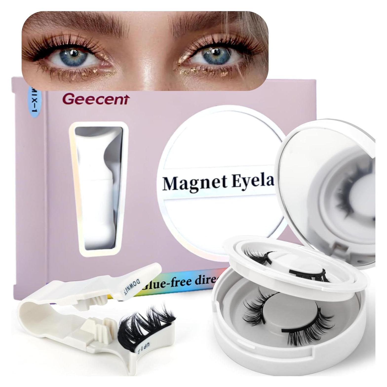 Pestañas Magnéticas Geecent Ojos de Gato Reutilizables 2 Pares