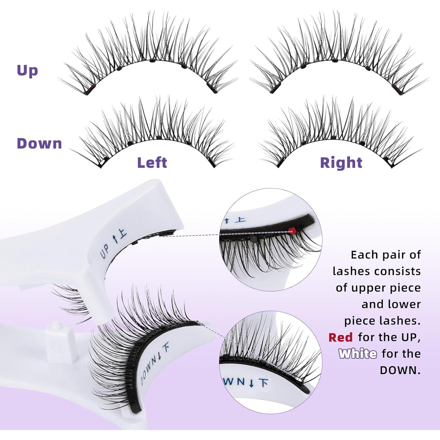 Pestañas Magnéticas B&Qaugen Reutilizables Kit Natural 1 Par