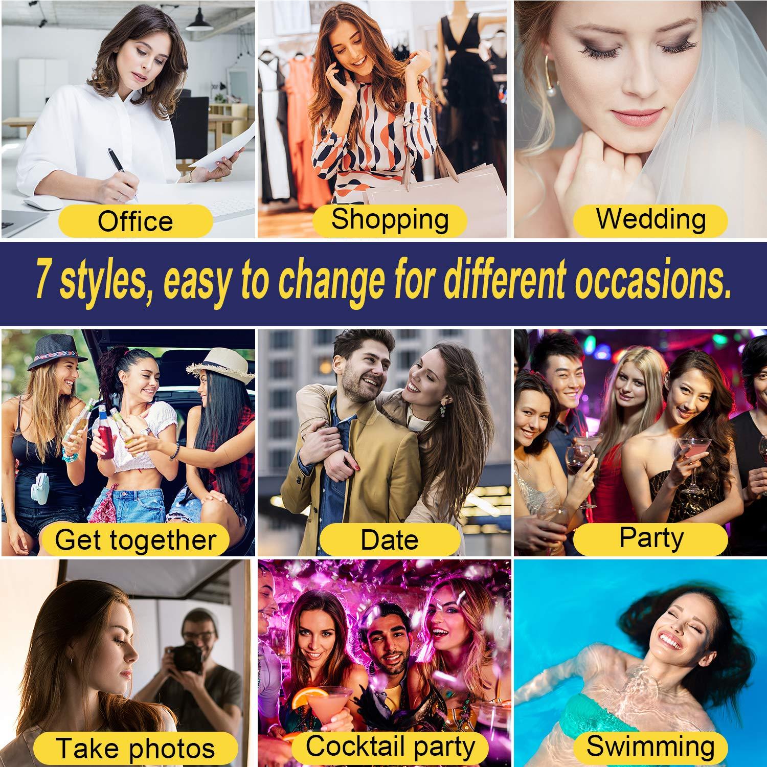 Kit de Pestañas Magnéticas 7C SEVENCROWN con Delineador