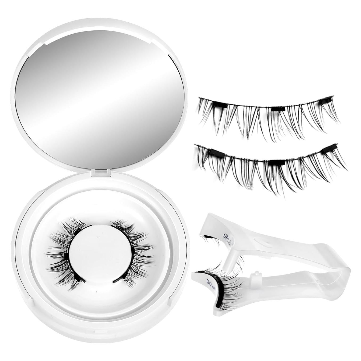 Pestañas Magnéticas Reutilizables Ptwola con Aplicador Natural