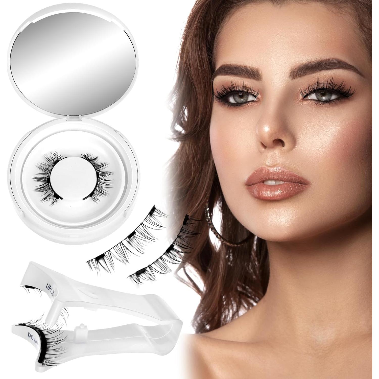 Pestañas Magnéticas Reutilizables Ptwola con Aplicador Natural