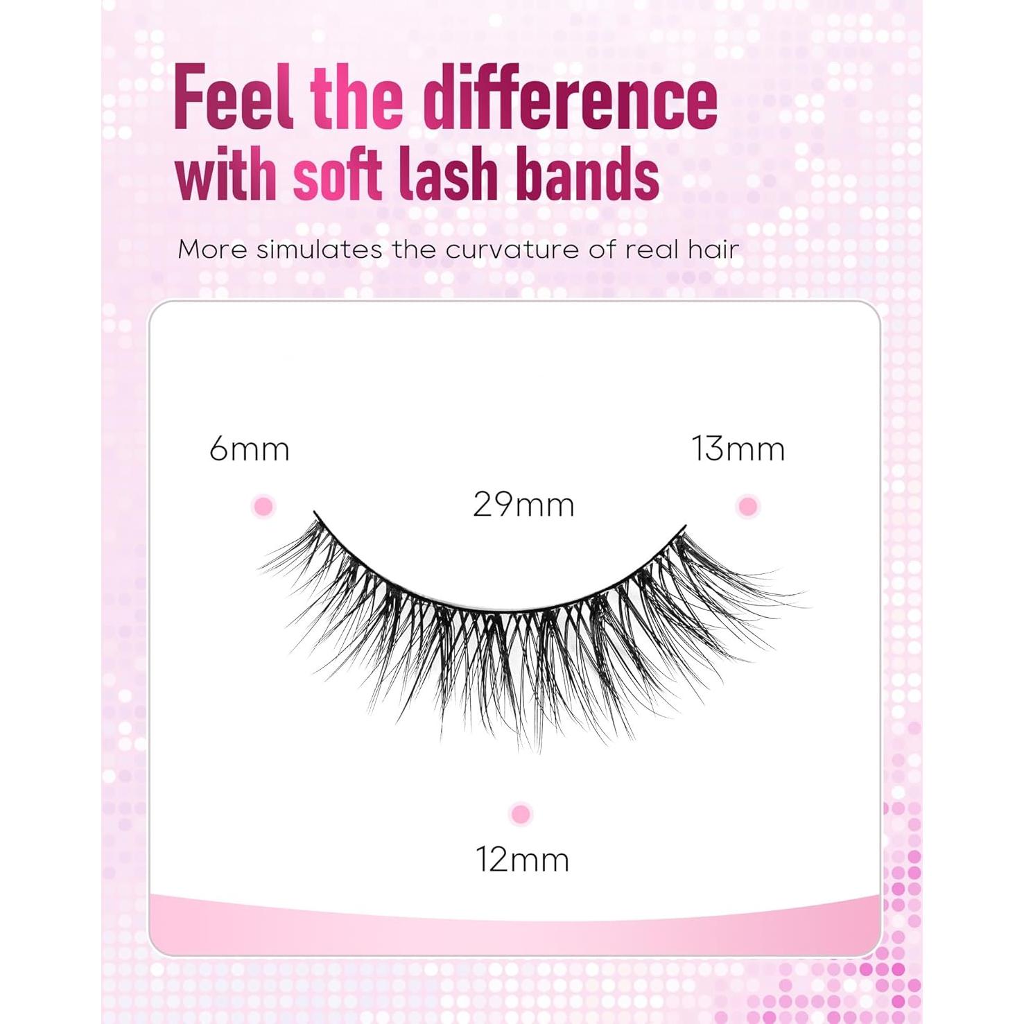 Pestañas Falsas Wispy Naturales Frihappy FRH-2 Reutilizables